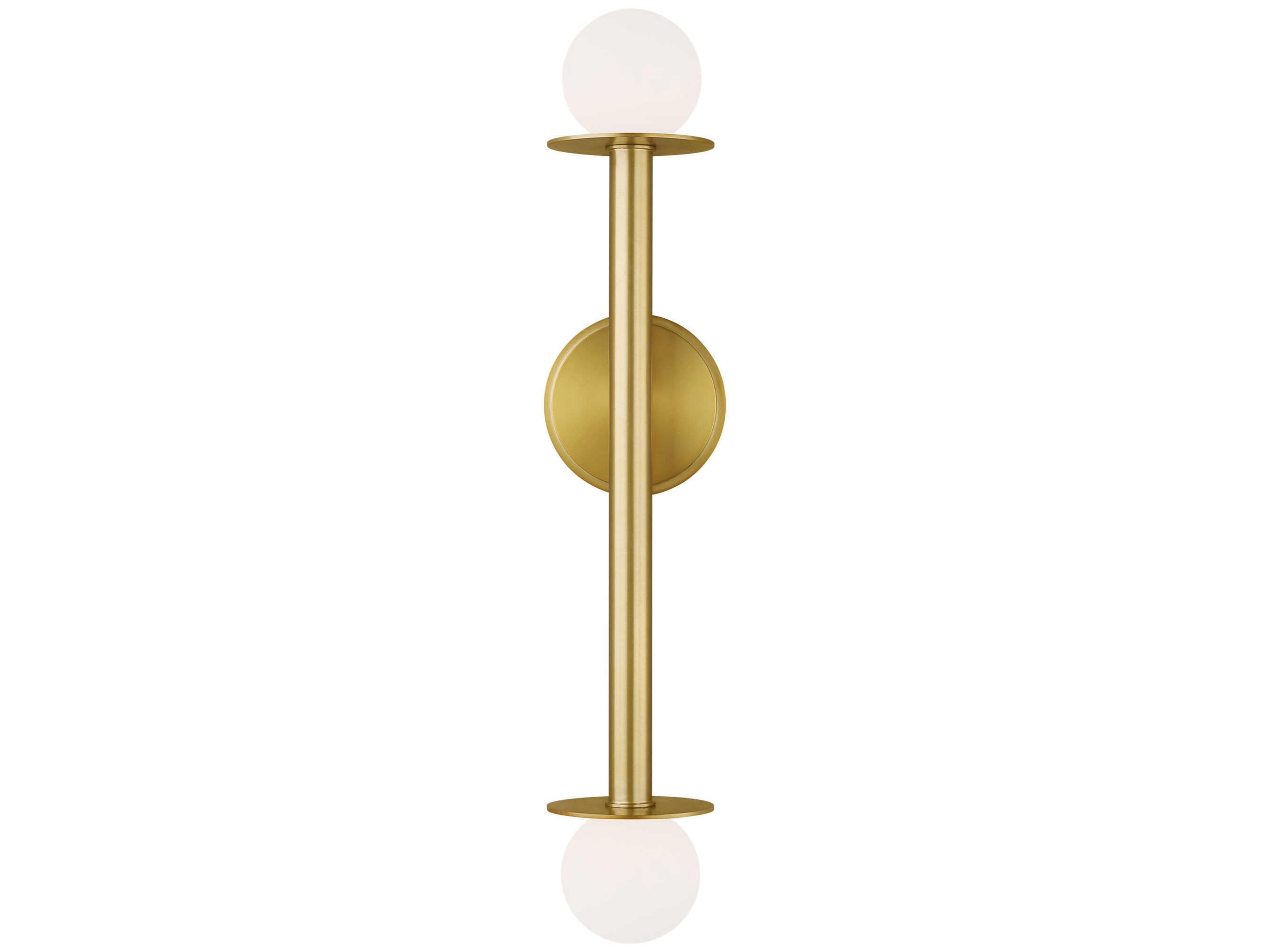 Visual Comfort Studio Nodes 2-Light Burnished Brass Wall Sconce