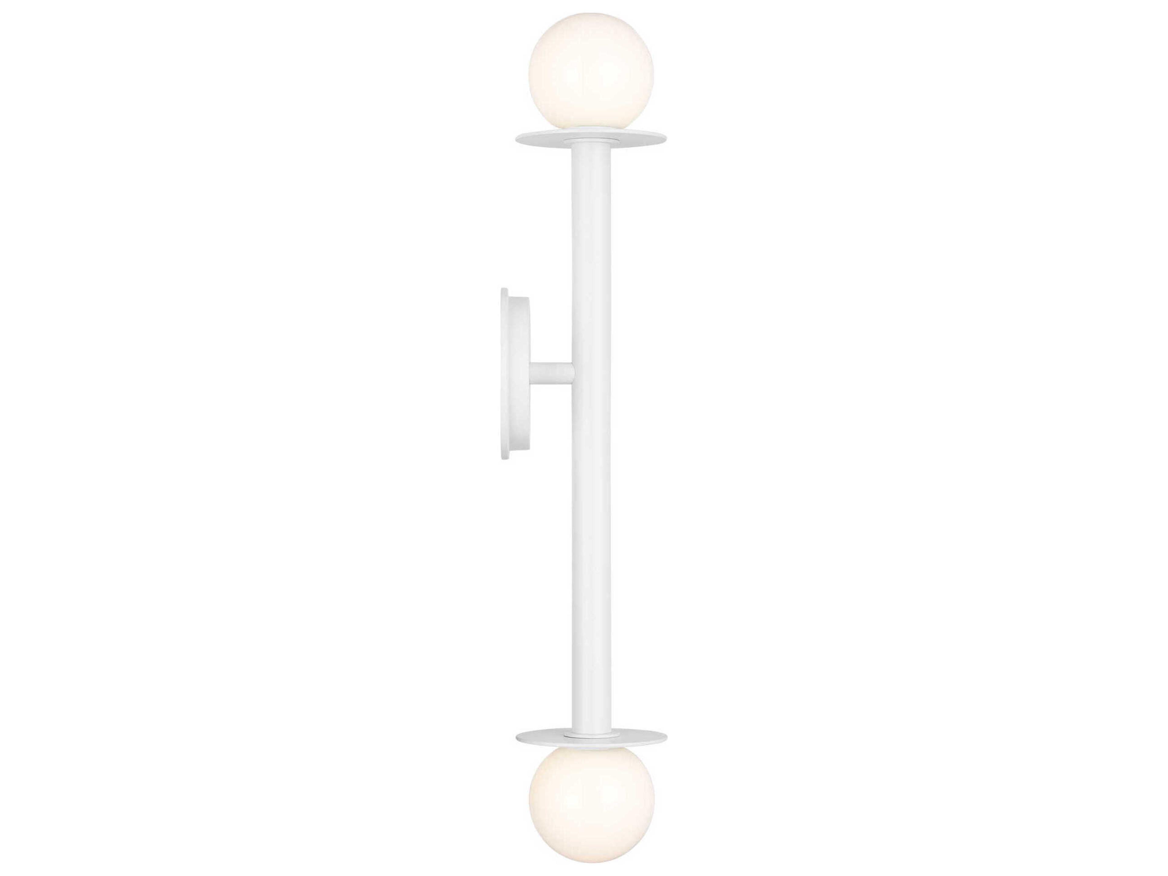 Visual Comfort Studio Nodes 2-Light Matte White Wall Sconce