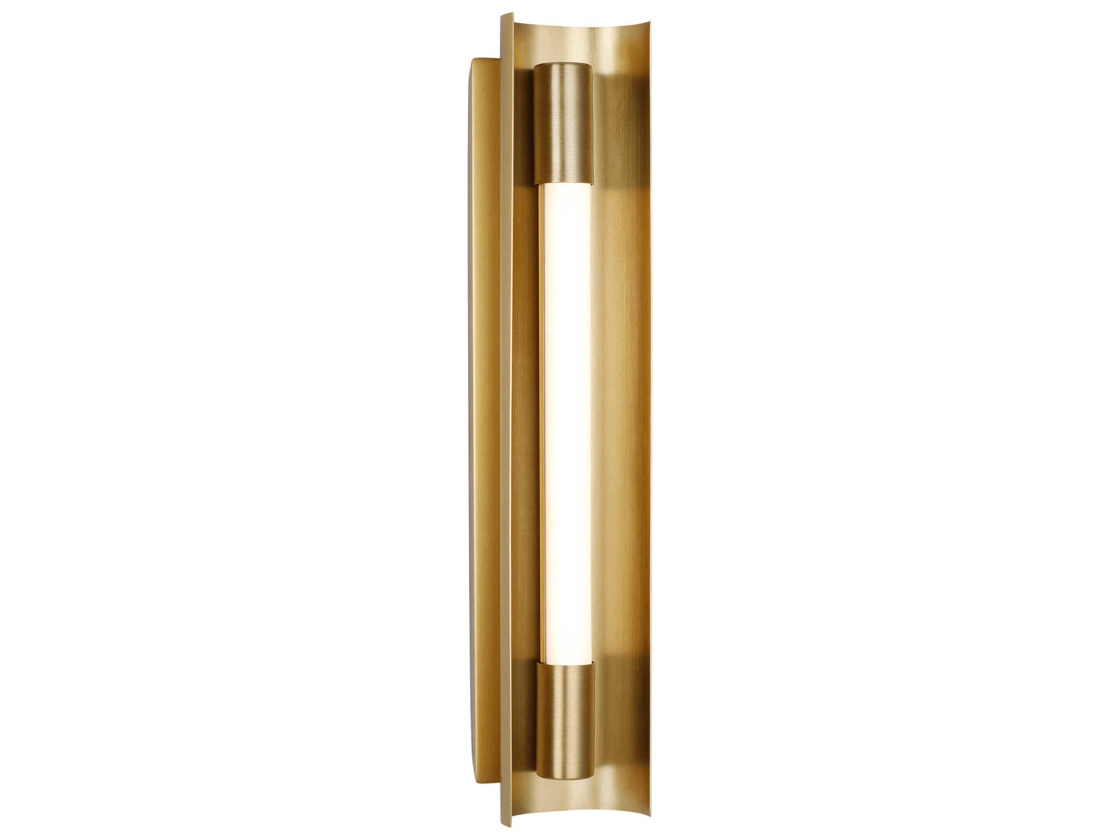 Visual Comfort Studio Carson 1-Light Burnished Brass Vanity Light