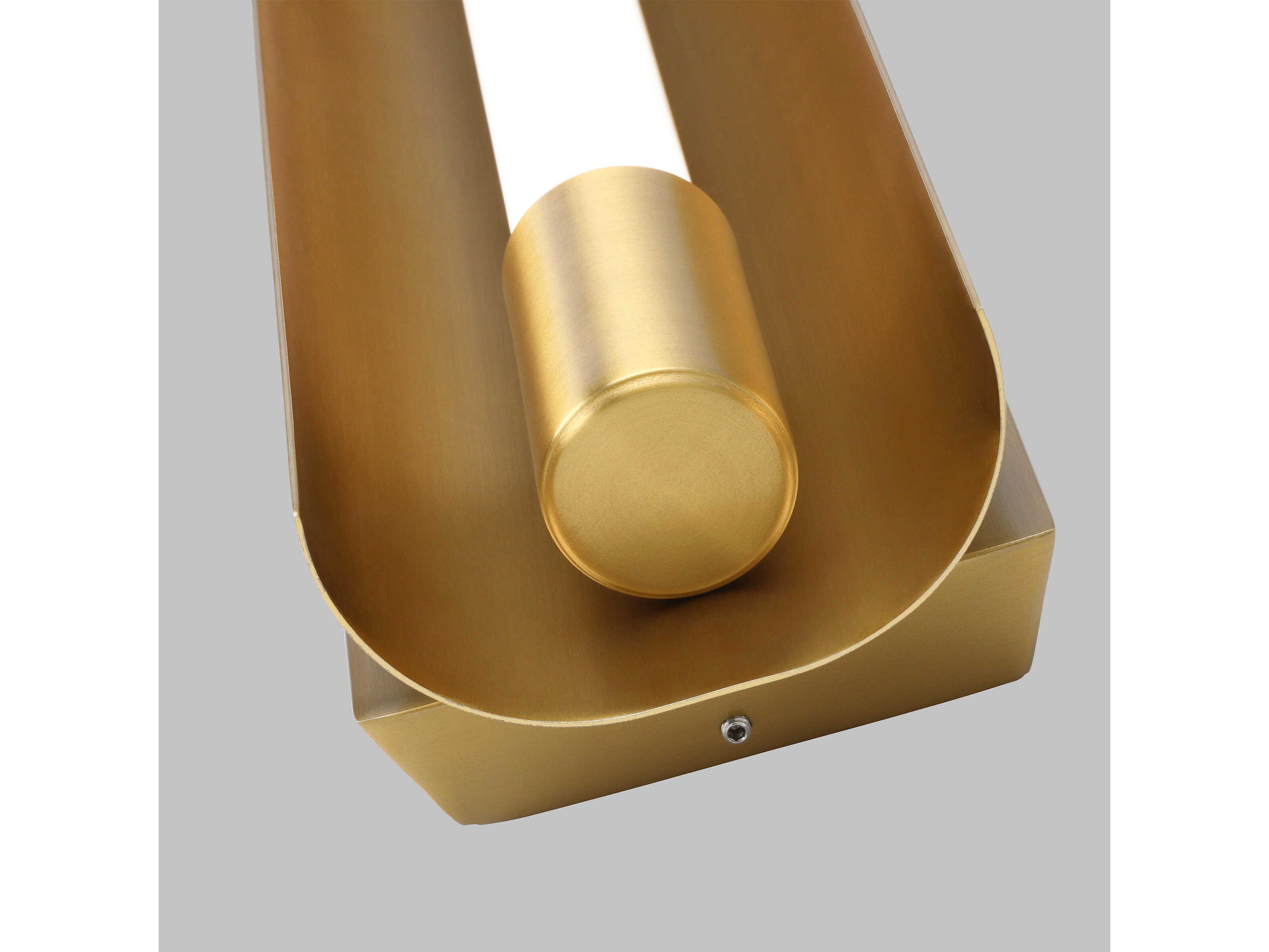 Visual Comfort Studio Carson 1-Light Burnished Brass Vanity Light