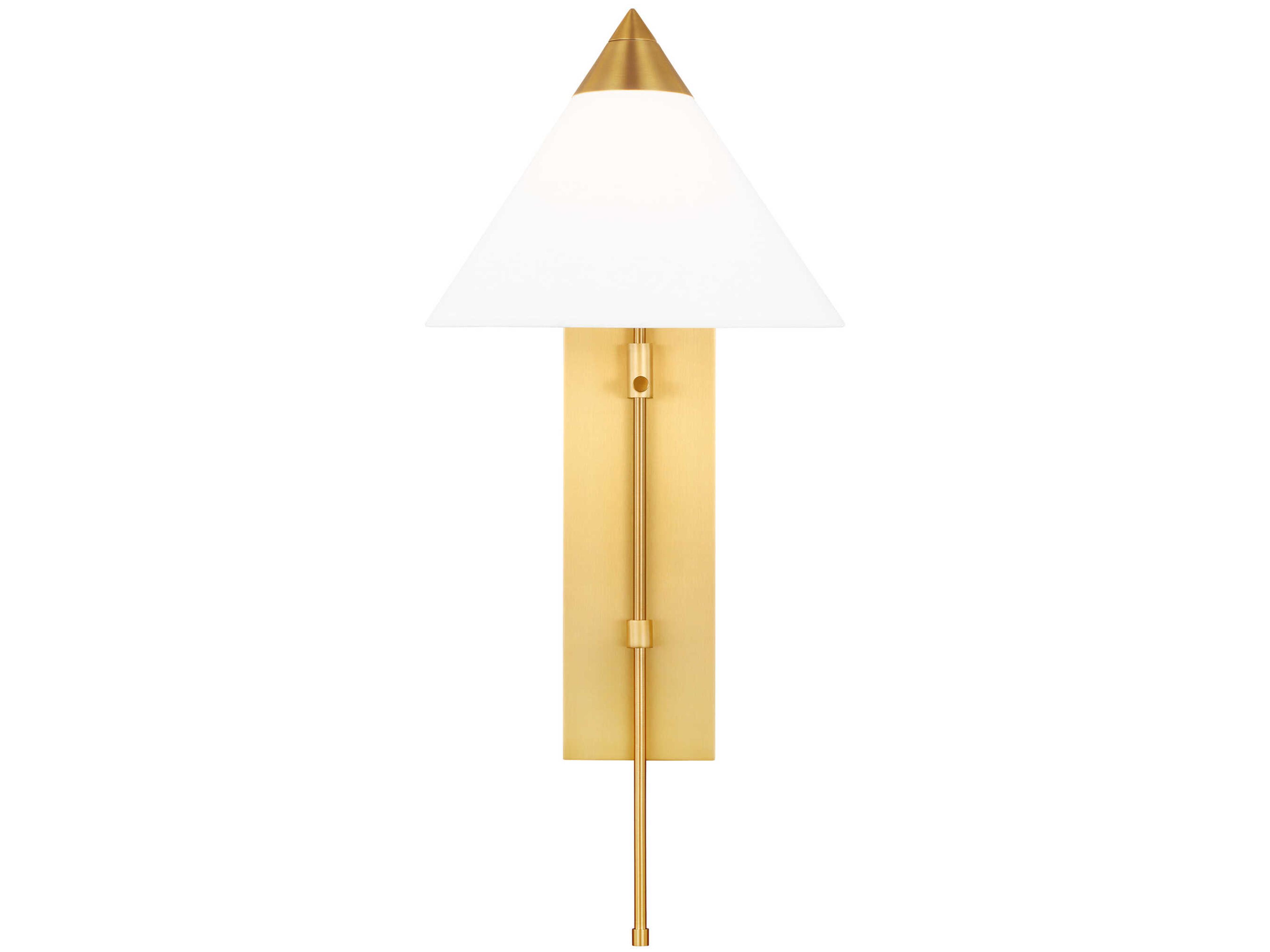 Visual Comfort Studio Franklin 1-Light Burnished Brass Wall Sconce