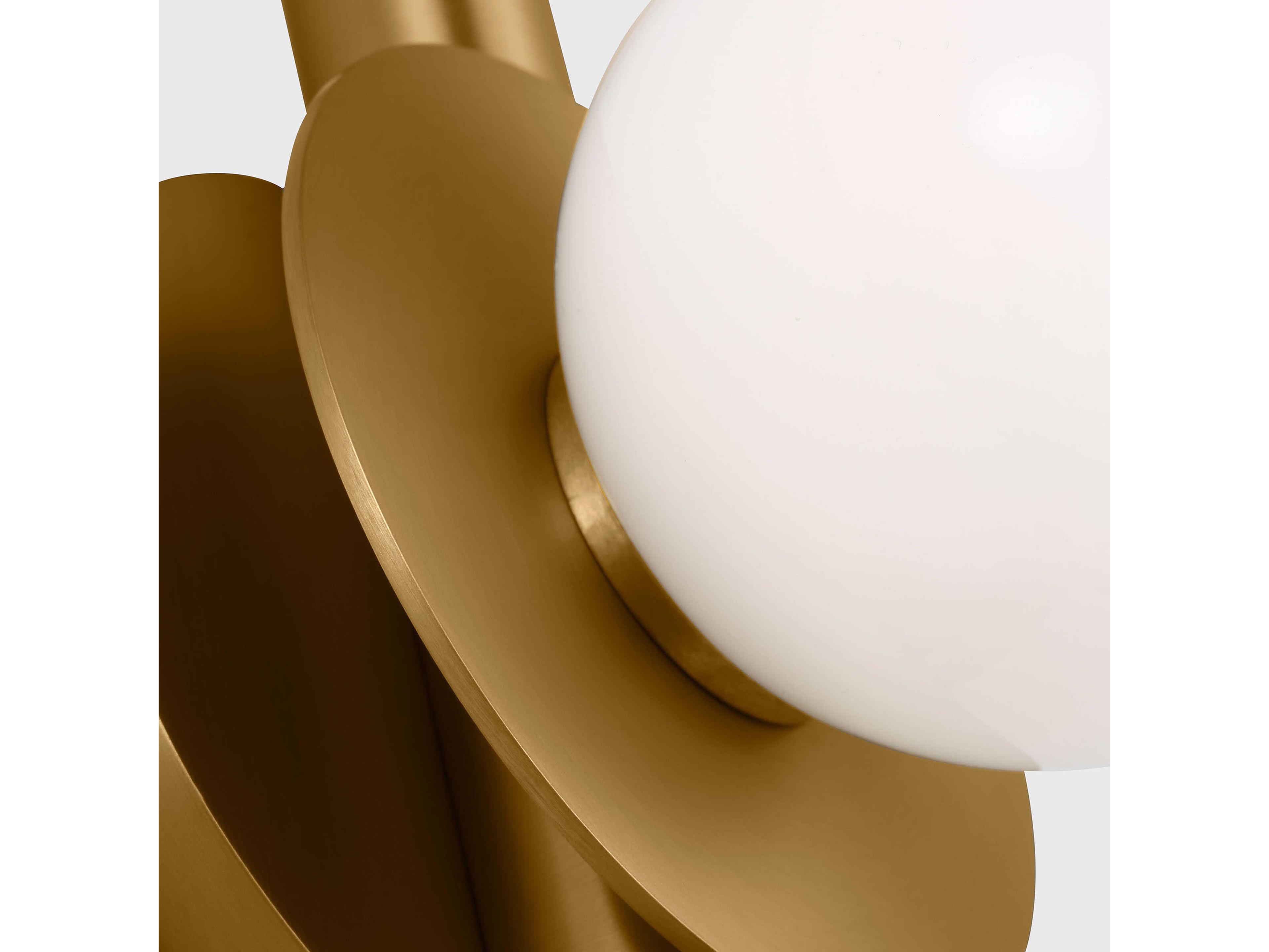 Visual Comfort Studio Nodes 3-Light Burnished Brass Vanity Light