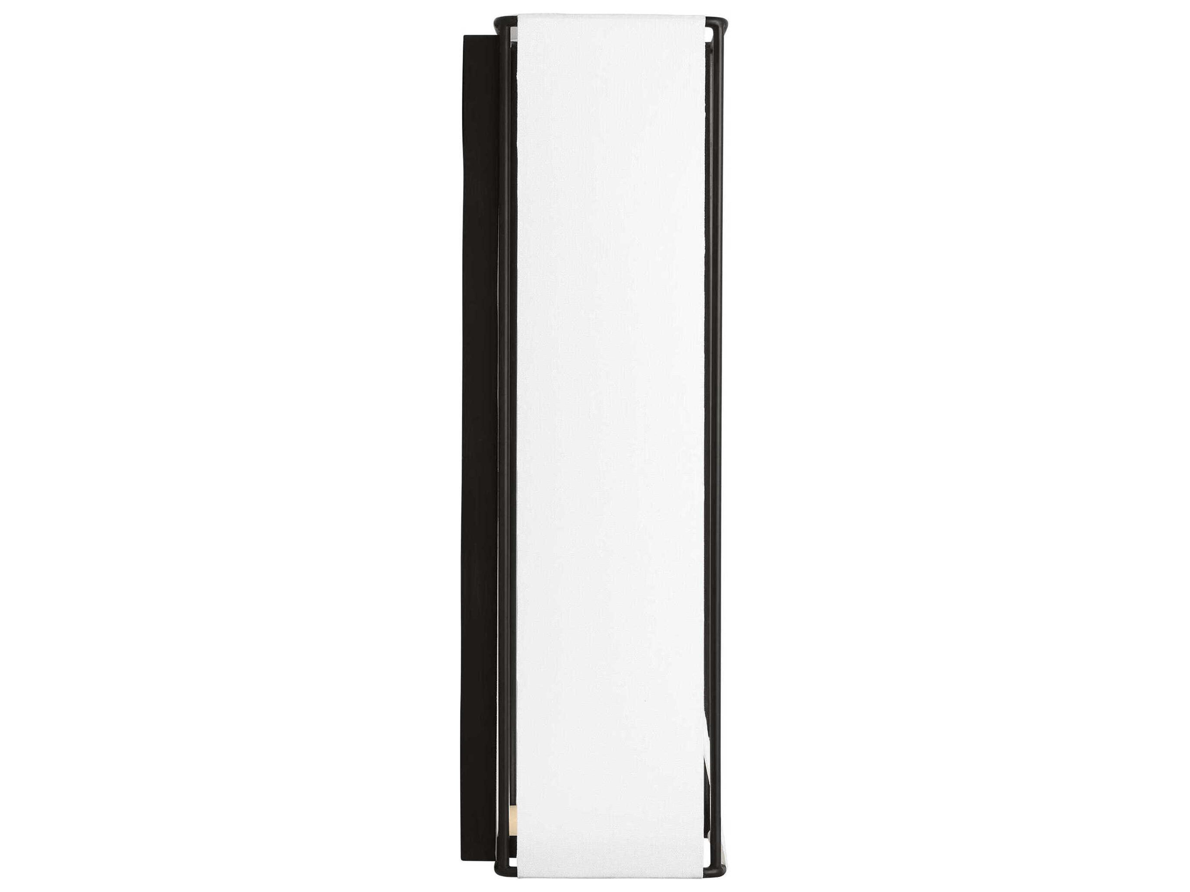 Visual Comfort Studio Velero 1-Light Aged Iron Black Wall Sconce