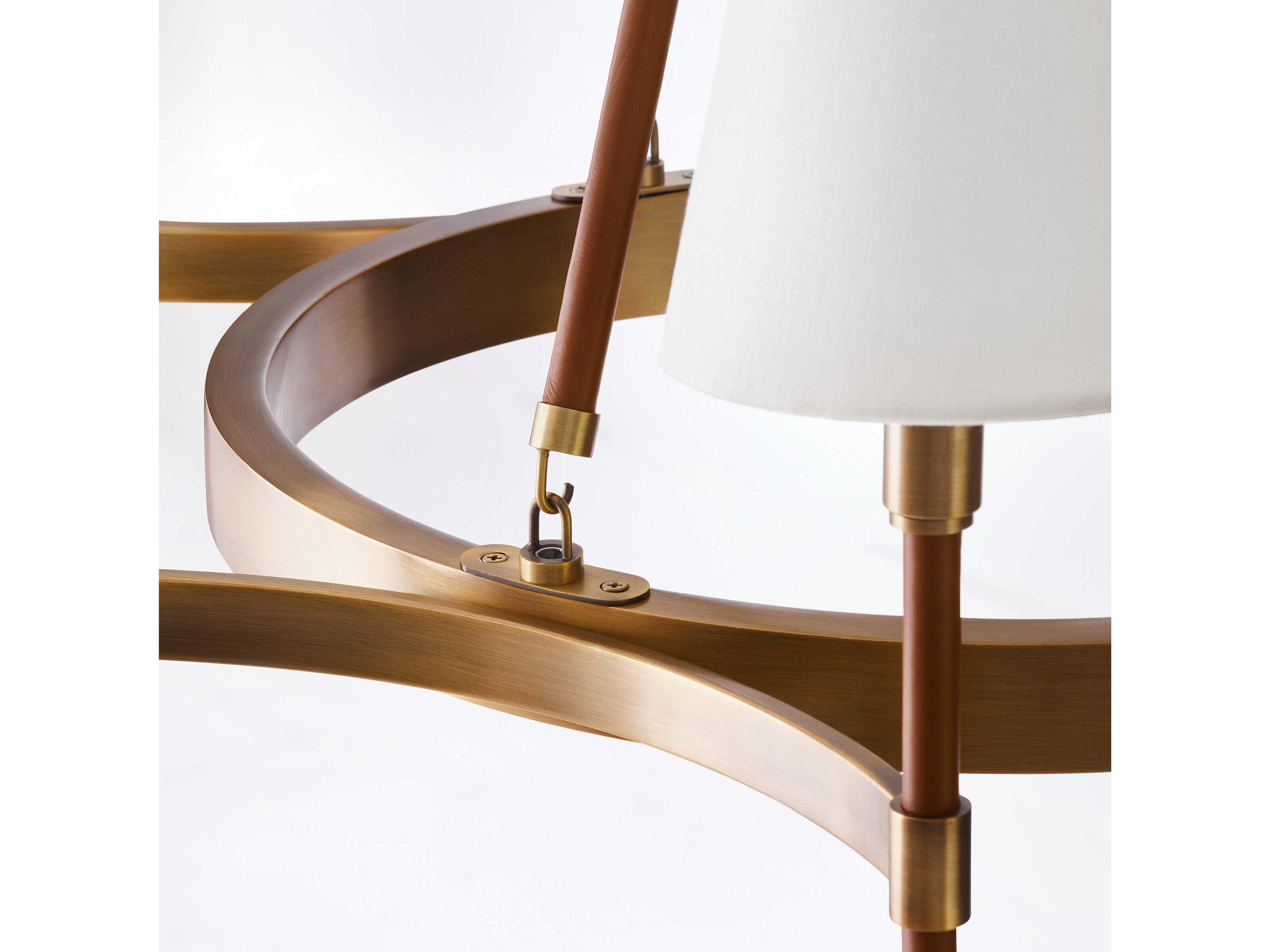 Visual Comfort Studio Katie 6-Light Time Worn Brass Chandelier