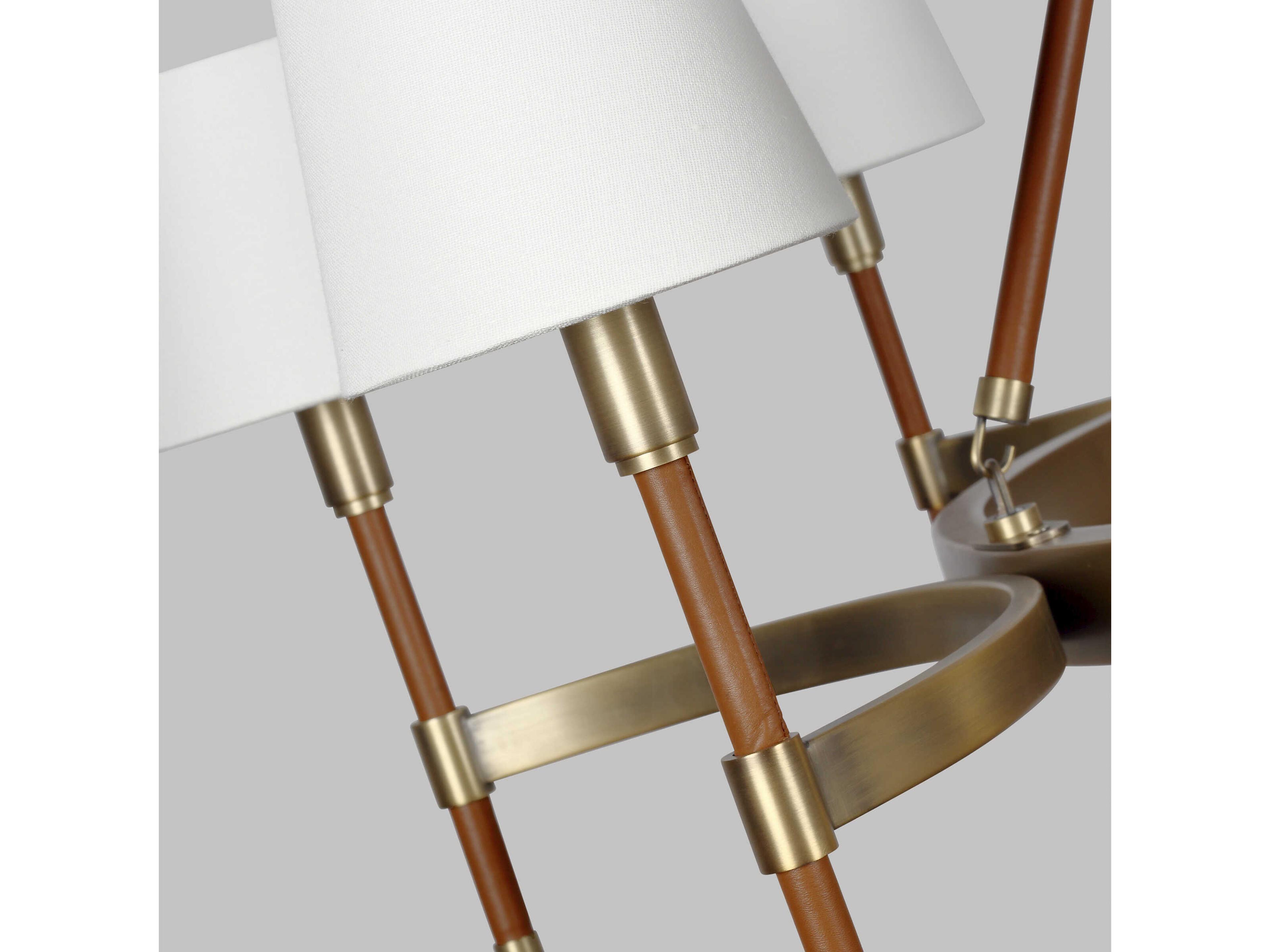 Visual Comfort Studio Katie 8-Light Time Worn Brass Chandelier