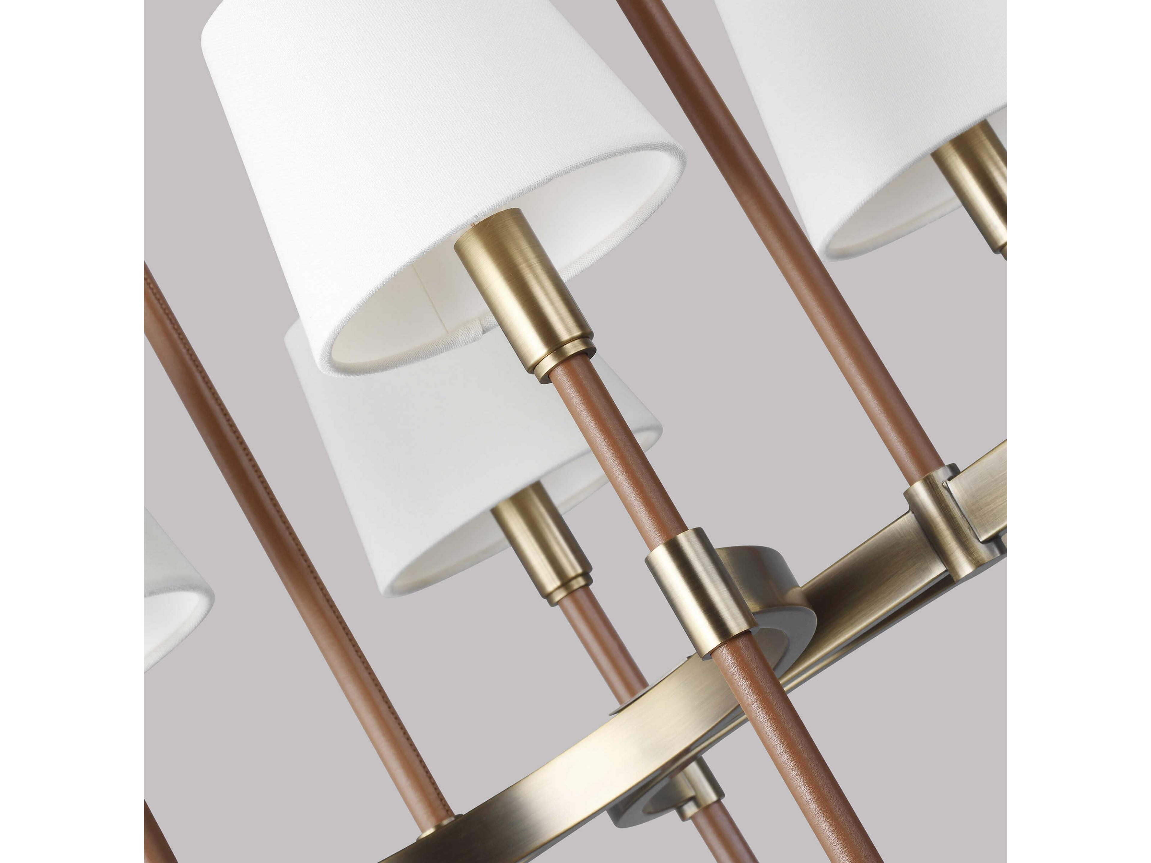 Visual Comfort Studio Katie 8-Light Time Worn Brass Island Pendant