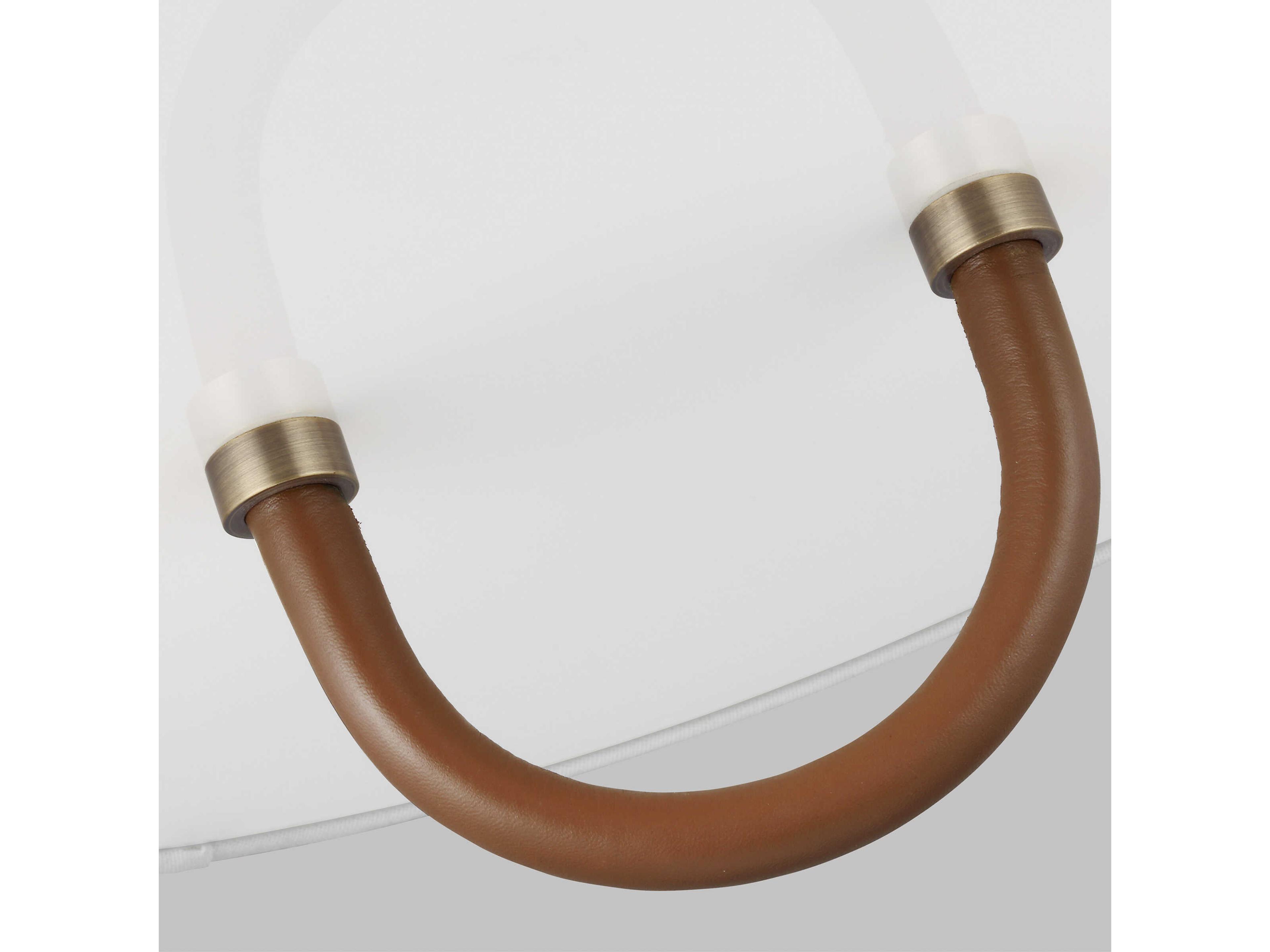 Visual Comfort Studio Katie 2-Light Time Worn Brass Drum Flush Mount