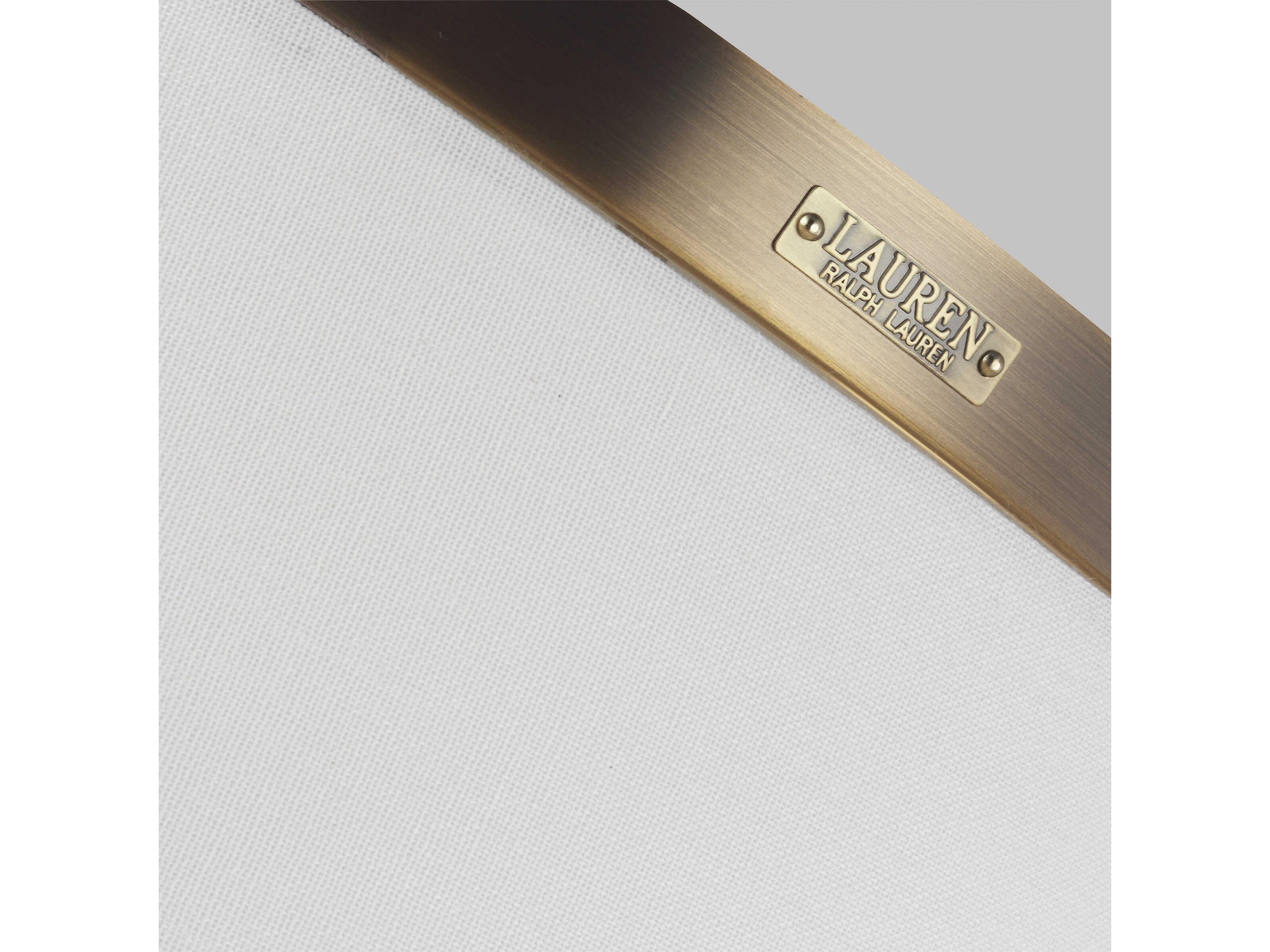 Visual Comfort Studio Katie 2-Light Time Worn Brass Drum Flush Mount