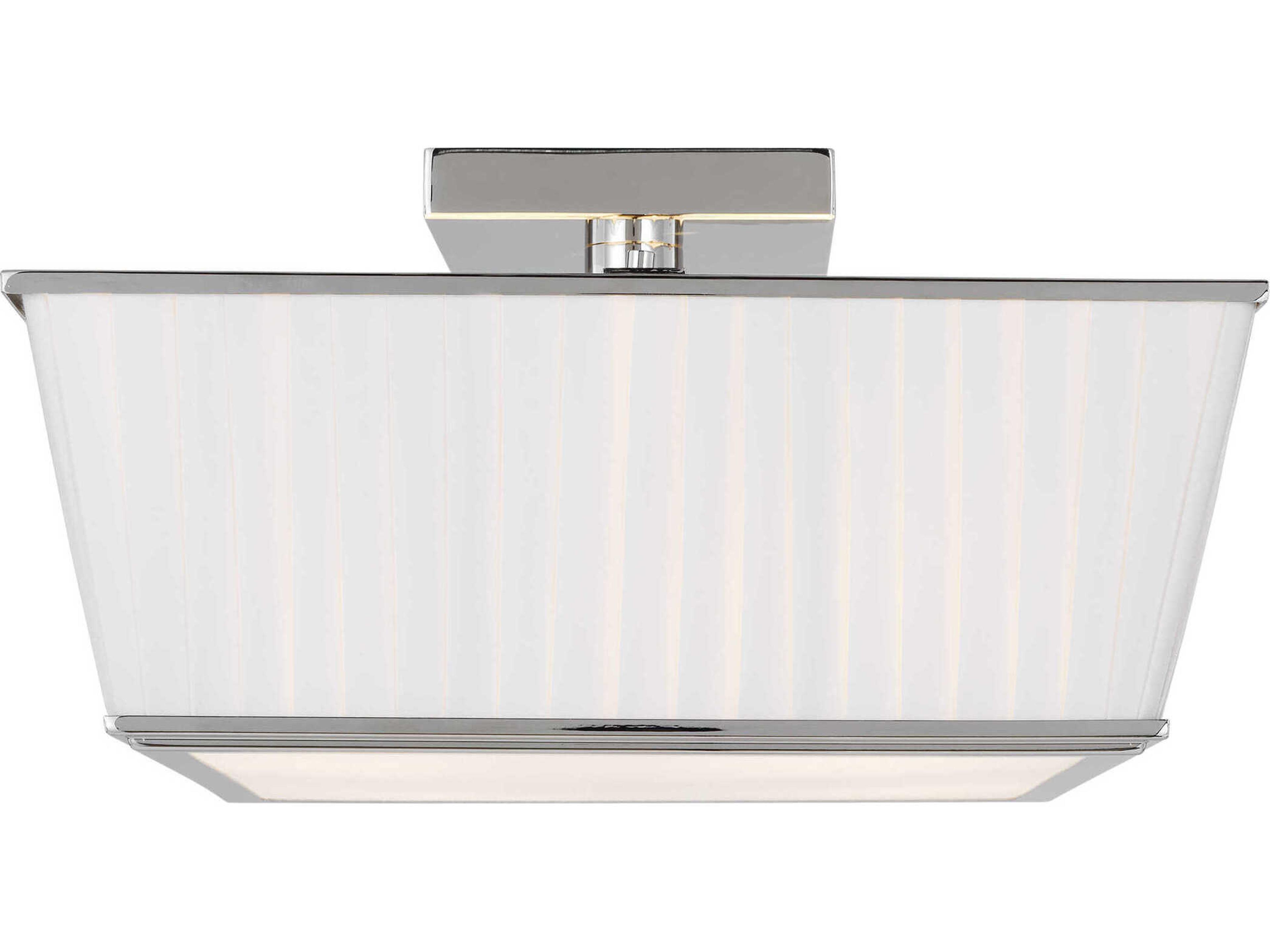 Visual Comfort Studio Esther 4-Light Polished Nickel Flush Mount