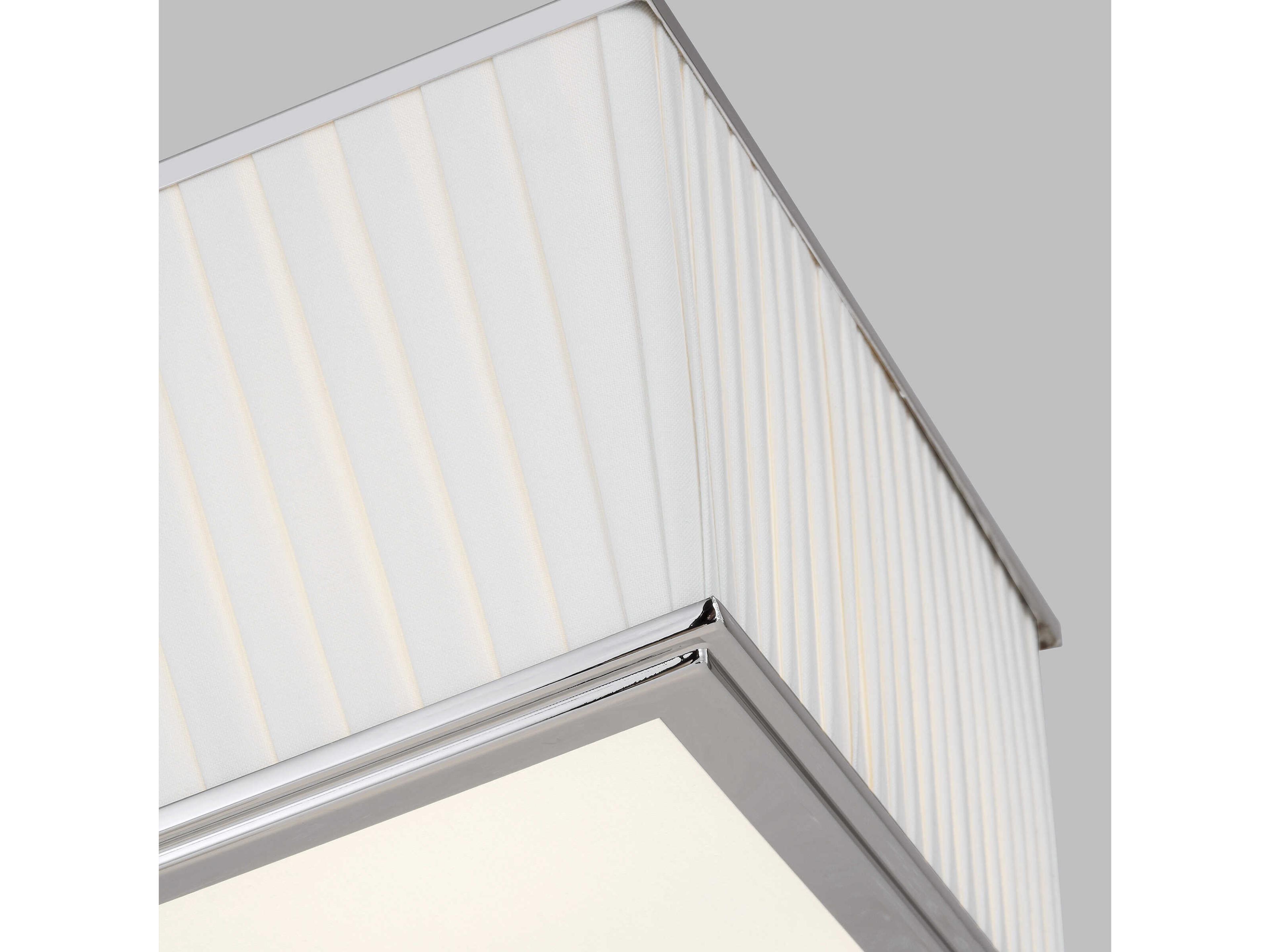 Visual Comfort Studio Esther 4-Light Polished Nickel Flush Mount