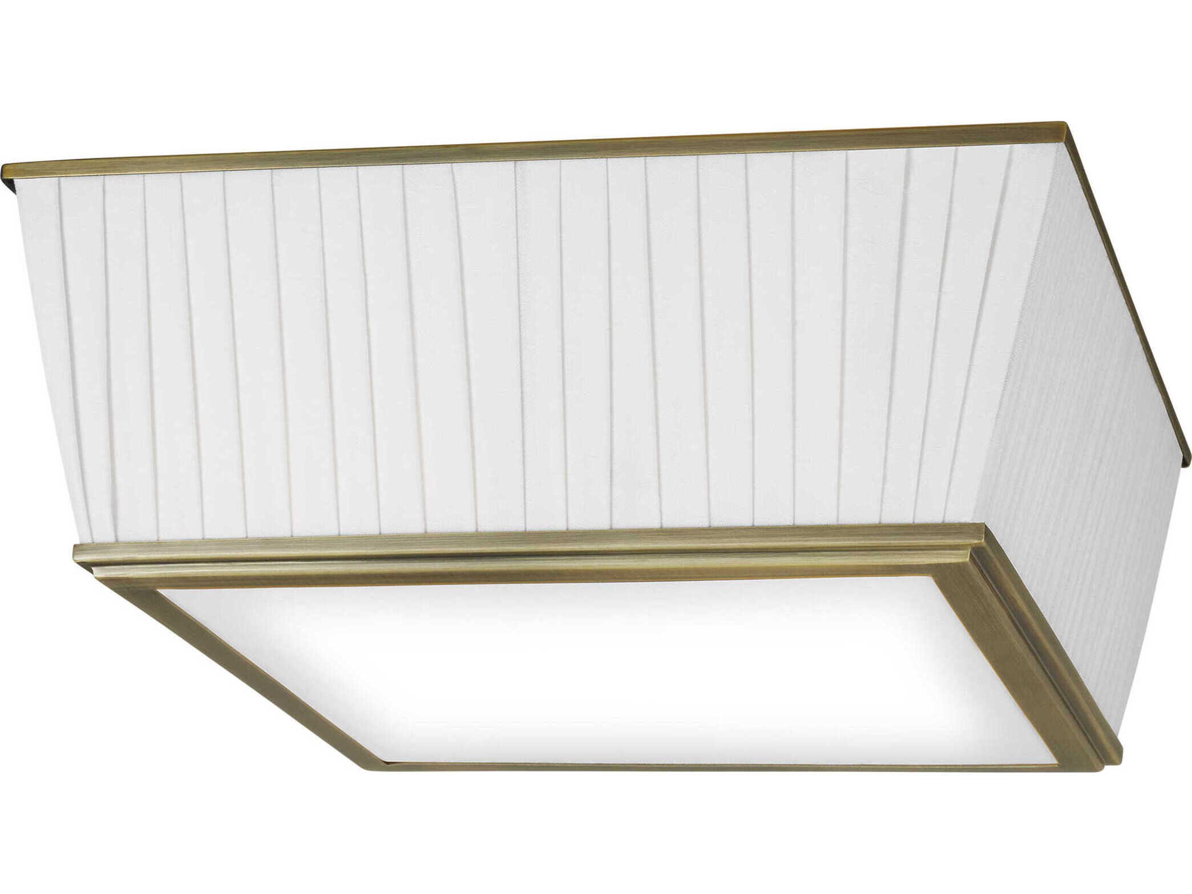 Visual Comfort Studio Esther 4-Light Time Worn Brass Flush Mount