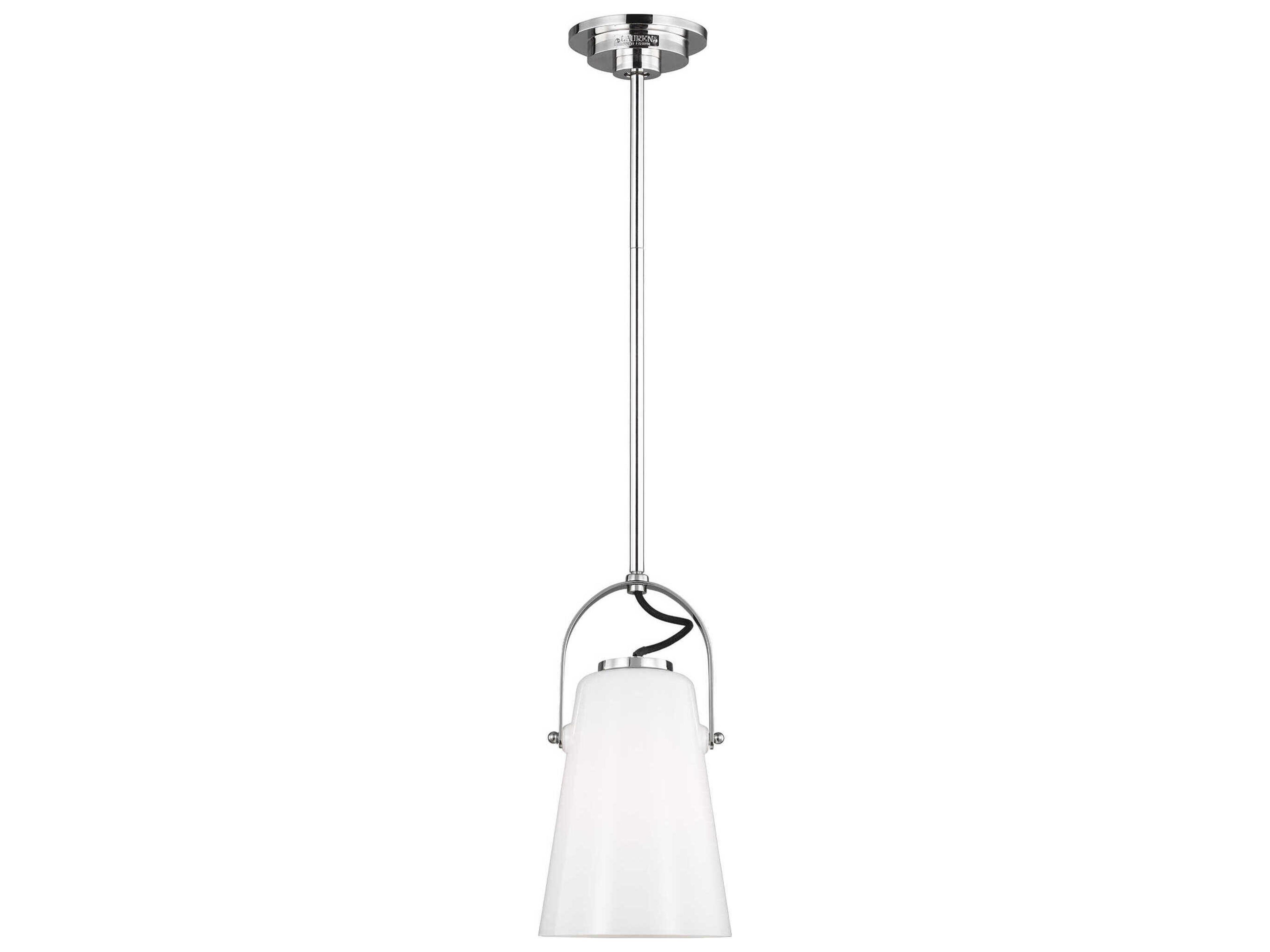 Hazel 1-Light Polished Nickel Mini Pendant