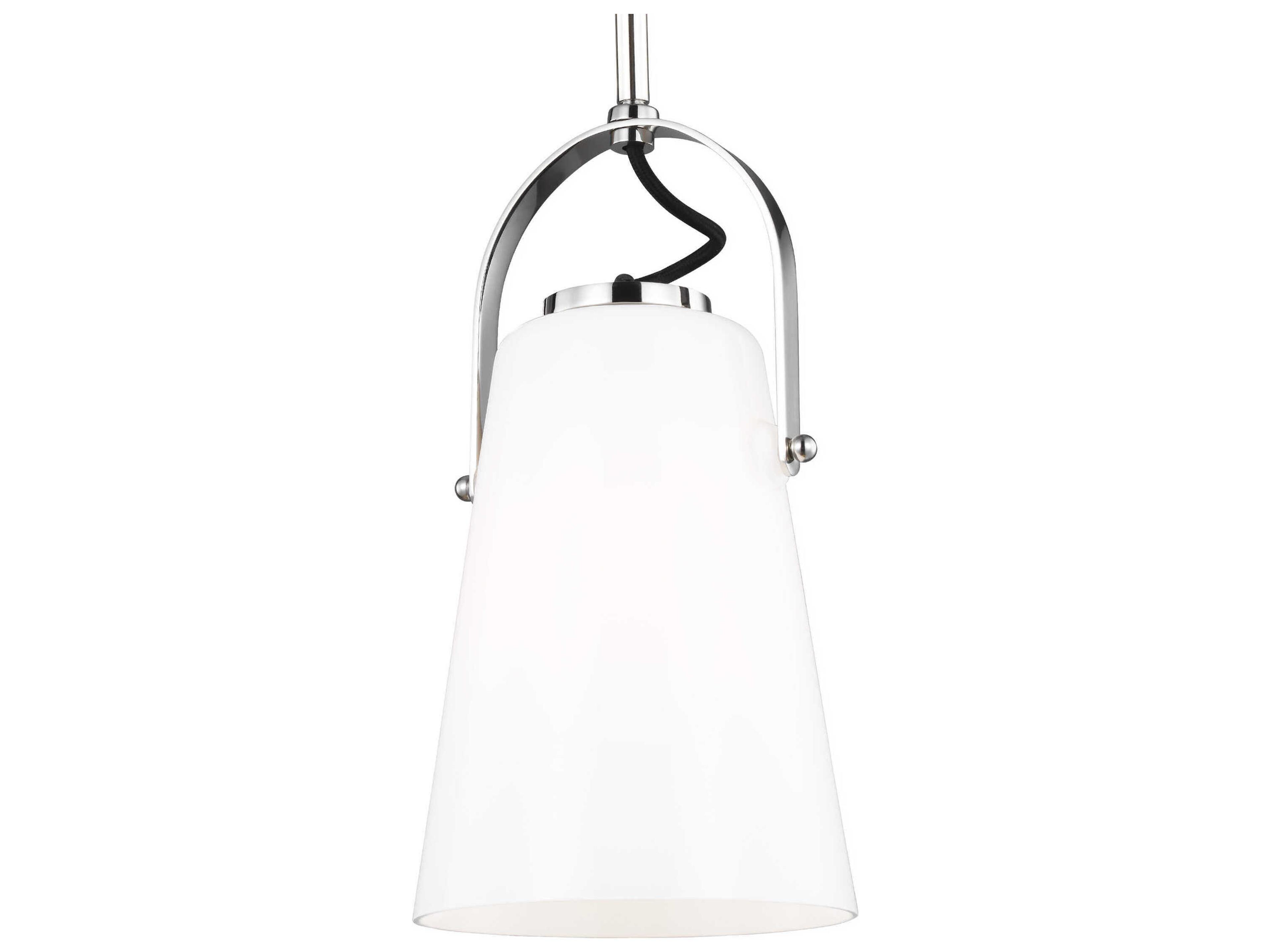 Visual Comfort Studio Hazel 1-Light Polished Nickel Mini Pendant