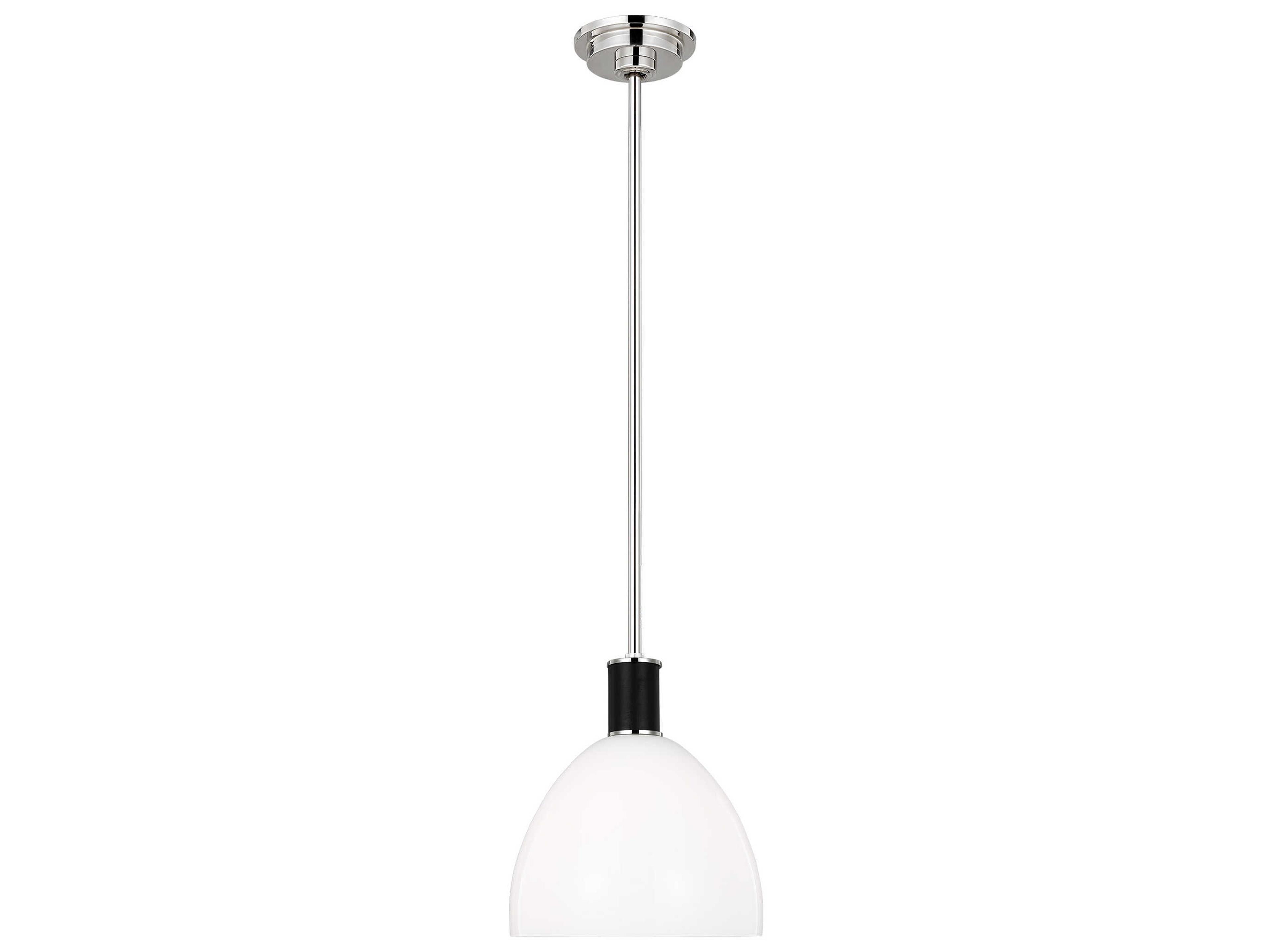 Hadley 1-Light Polished Nickel Dome Mini Pendant