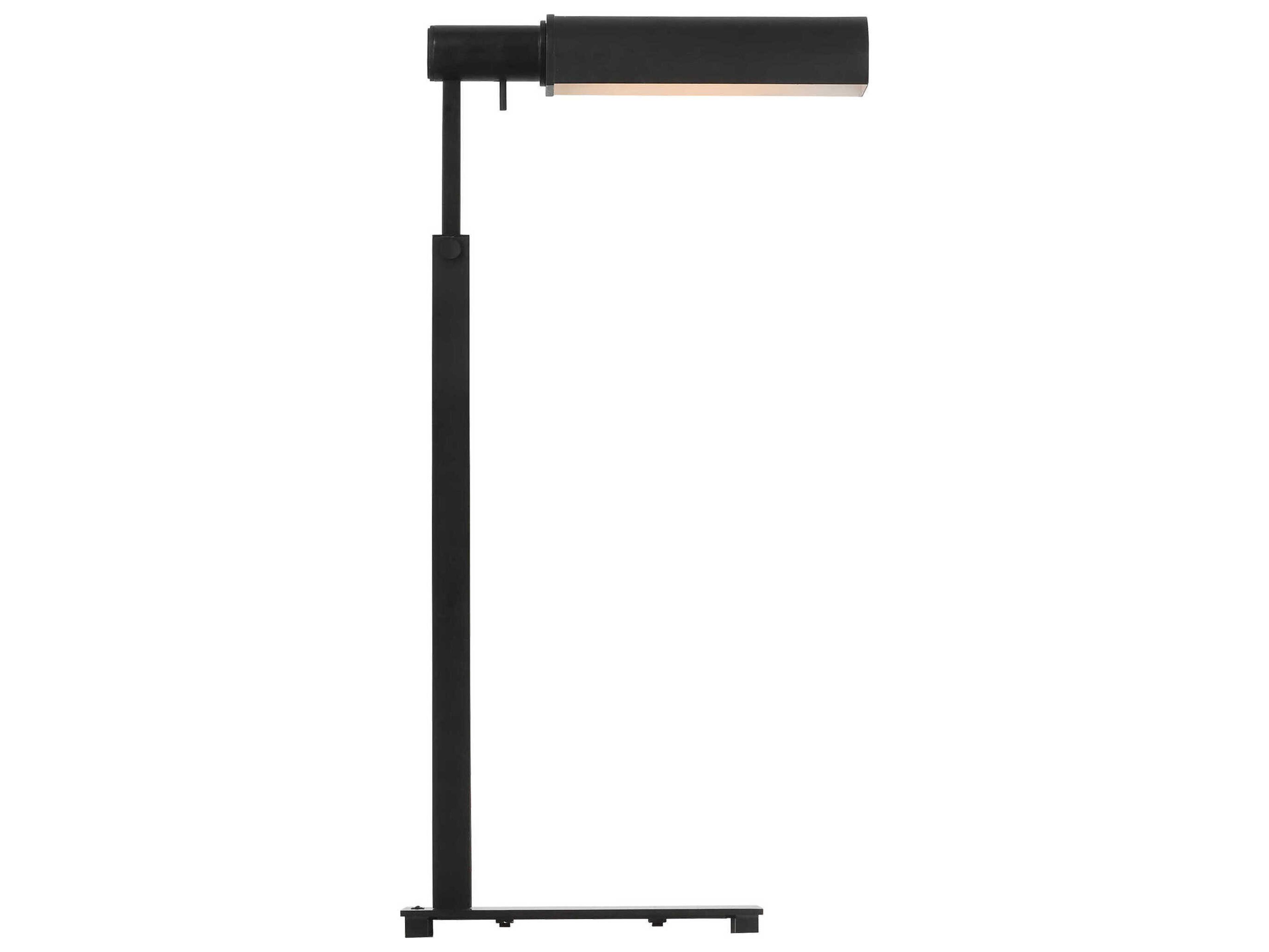 Leonard Task Floor Lamp Aged Iron Adjustable