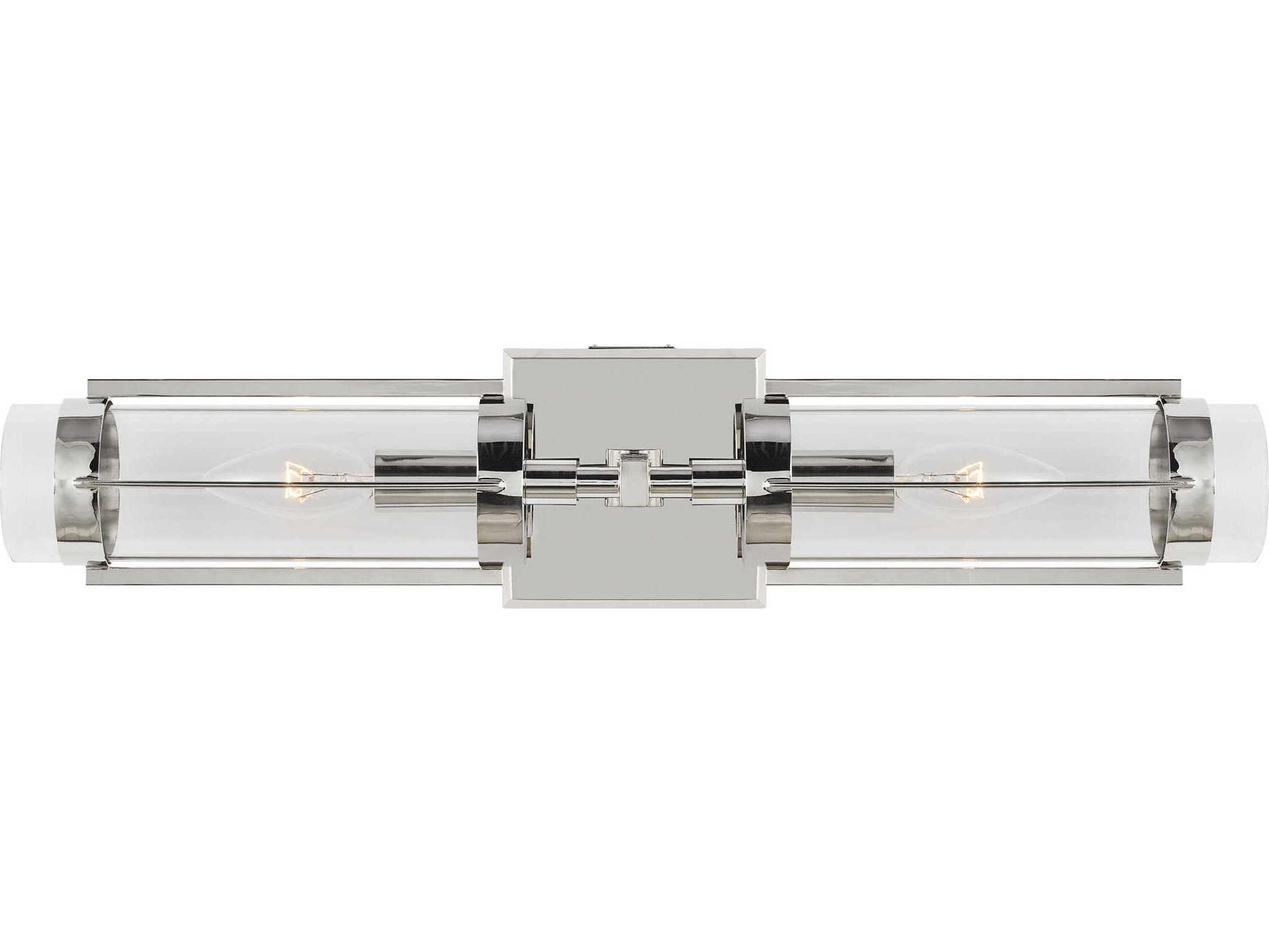 Visual Comfort Studio Flynn 2-Light Polished Nickel Vanity Light