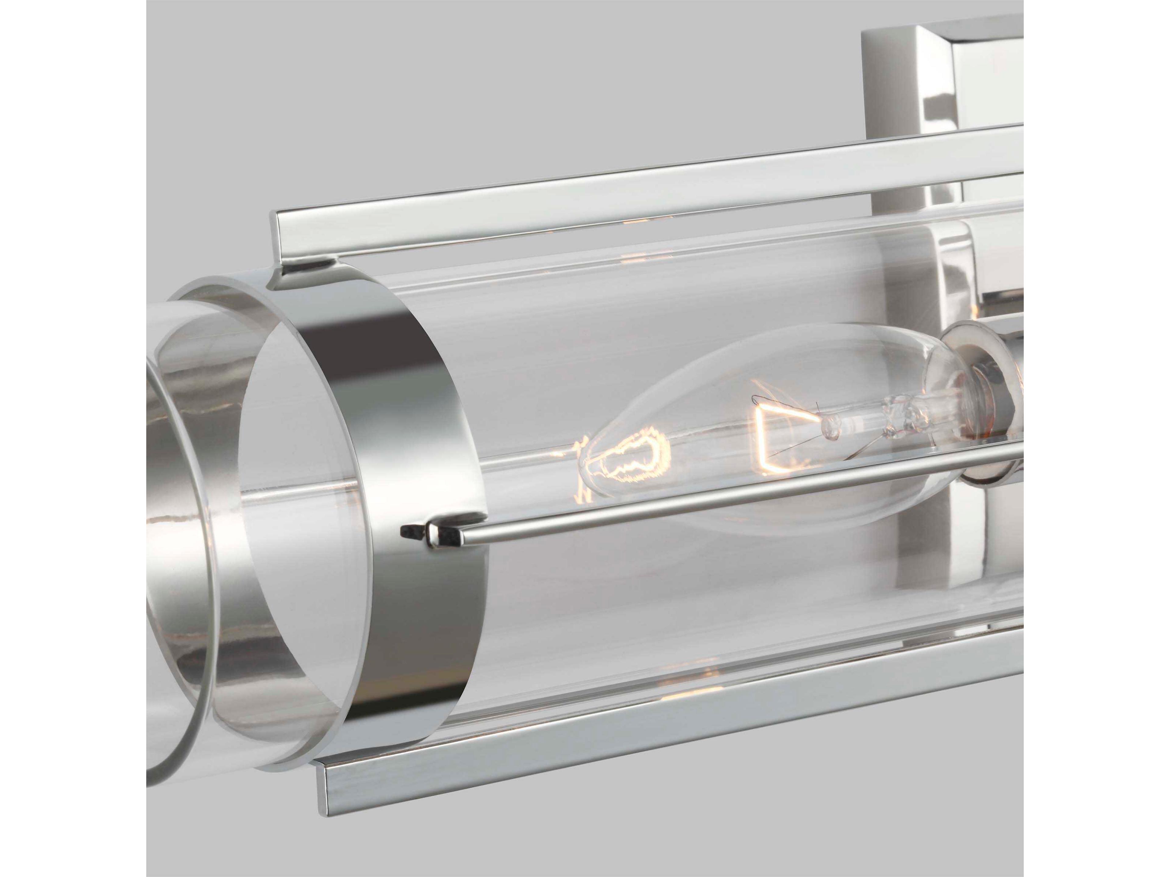 Visual Comfort Studio Flynn 2-Light Polished Nickel Vanity Light