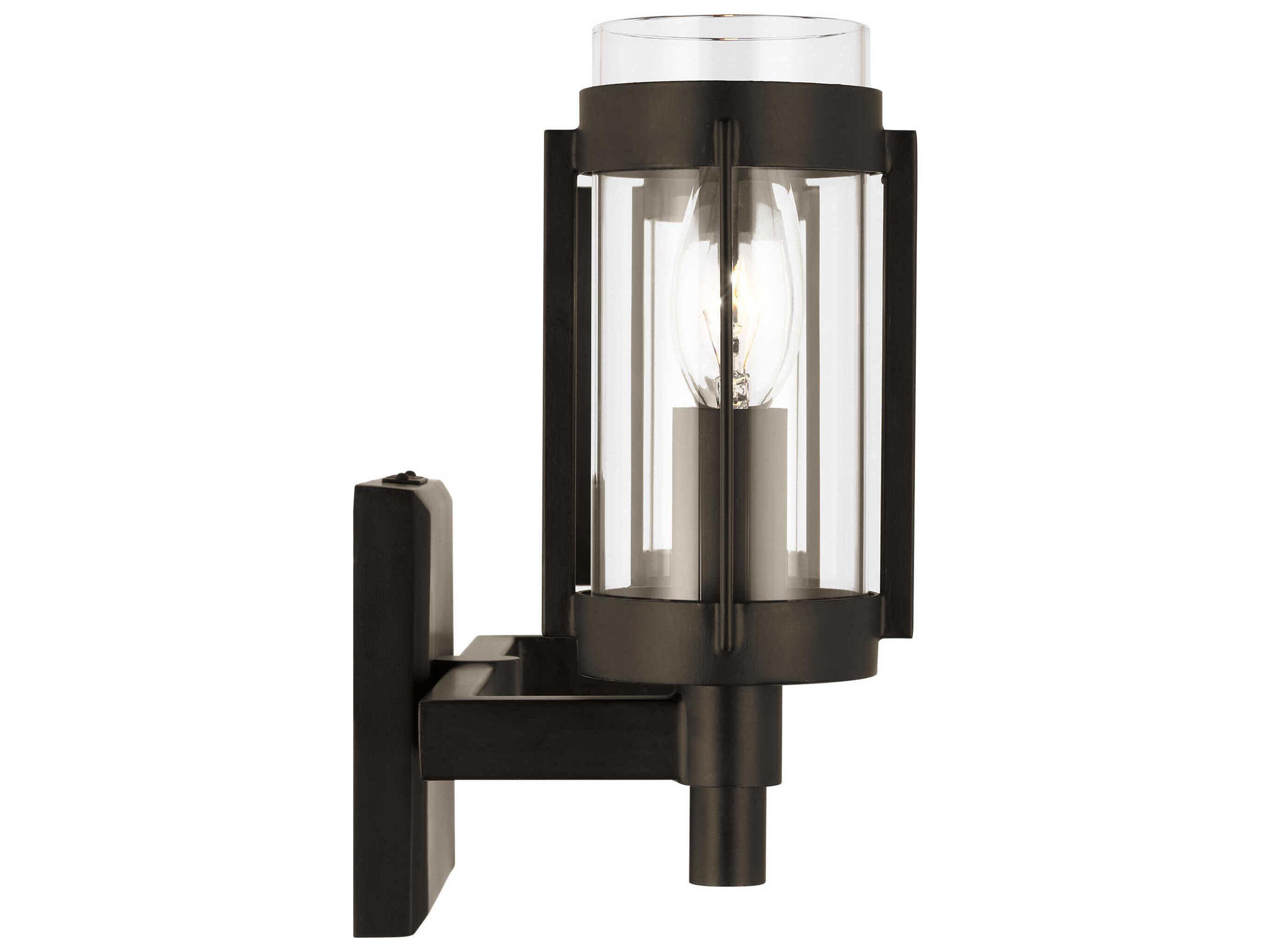 Visual Comfort Studio Flynn 2-Light Aged Iron Black Vanity Light