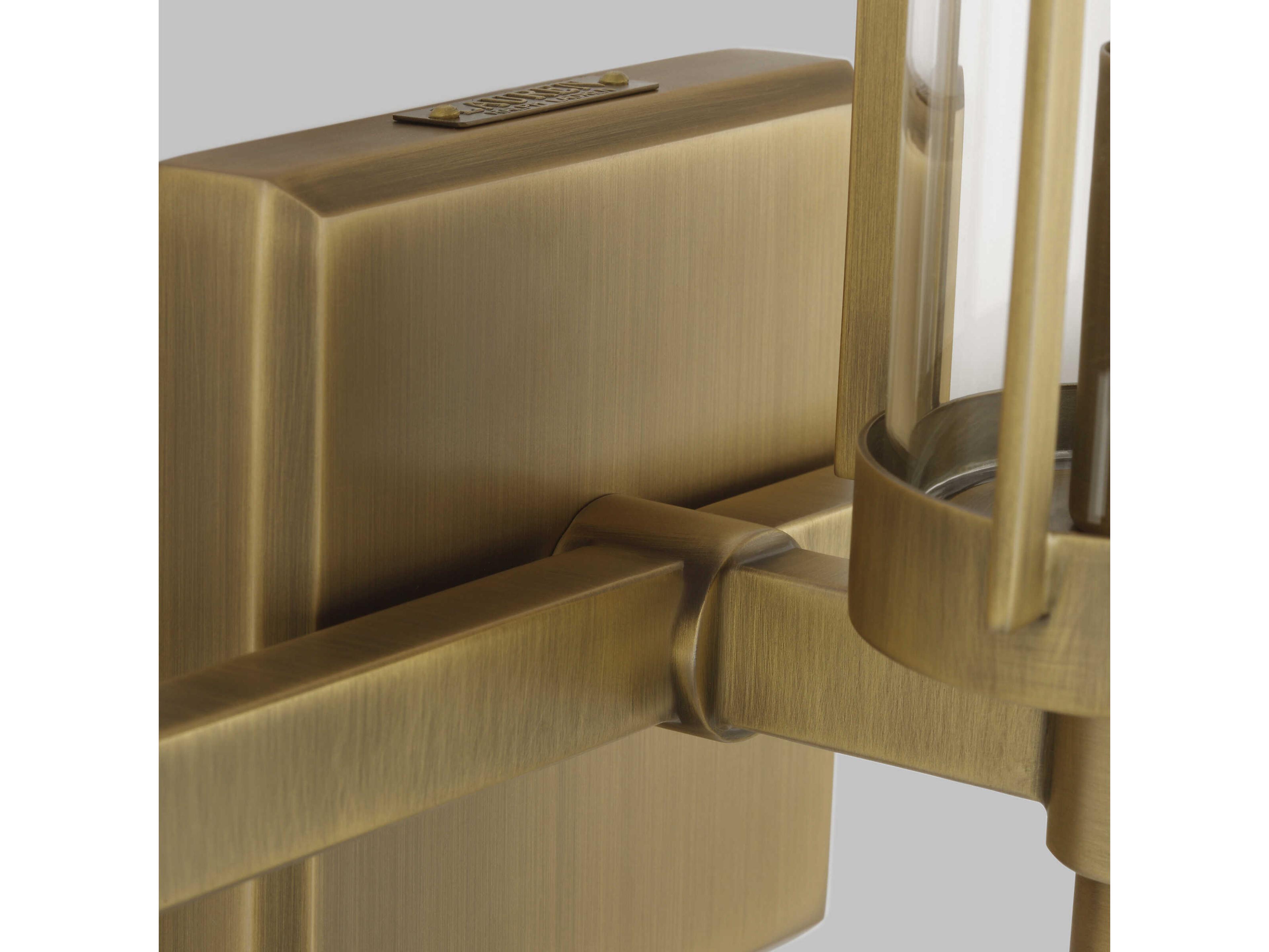 Visual Comfort Studio Flynn 3-Light Time Worn Brass Vanity Light