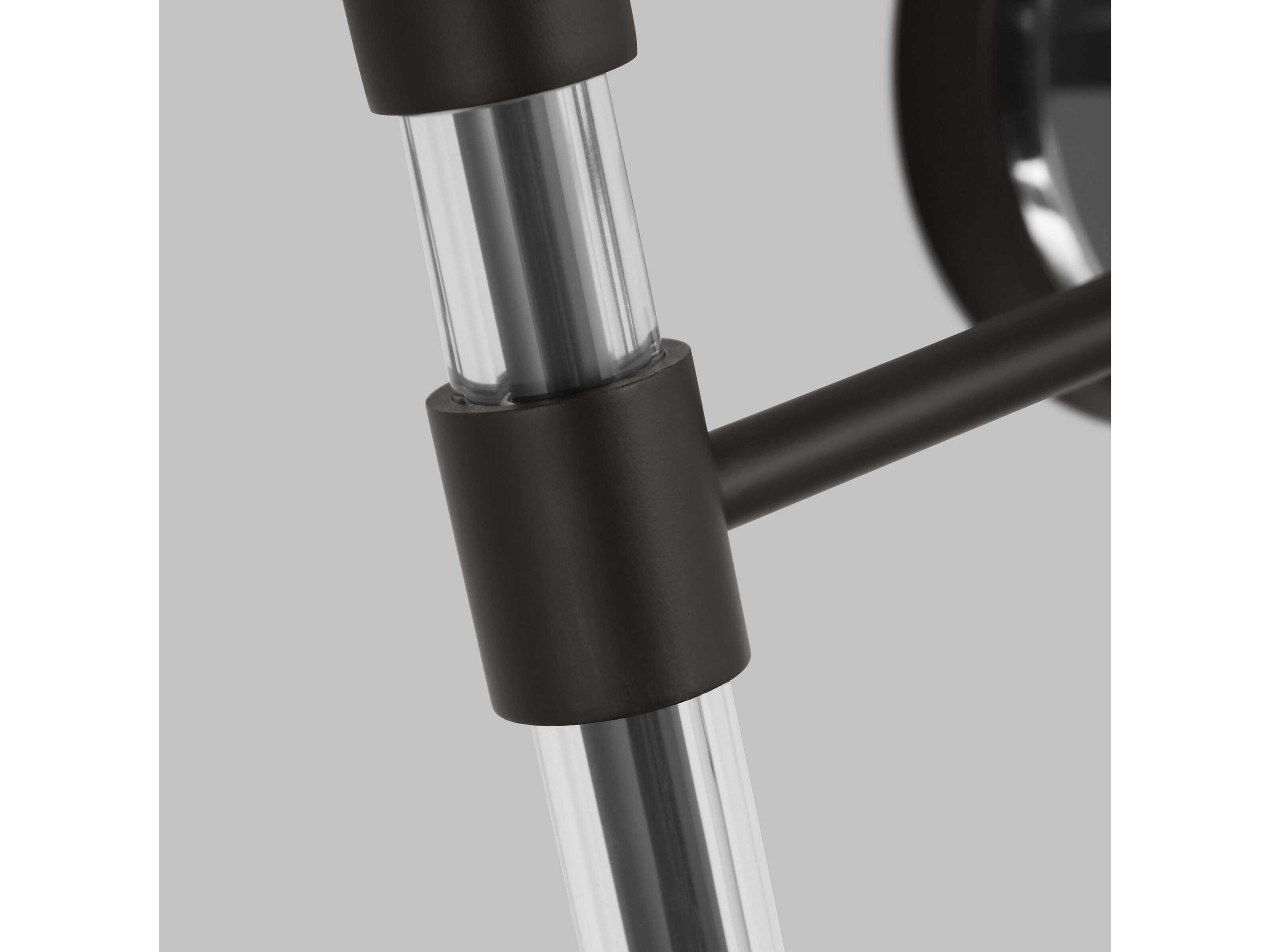 Visual Comfort Studio Robert 3-Light Aged Iron Black Vanity Light