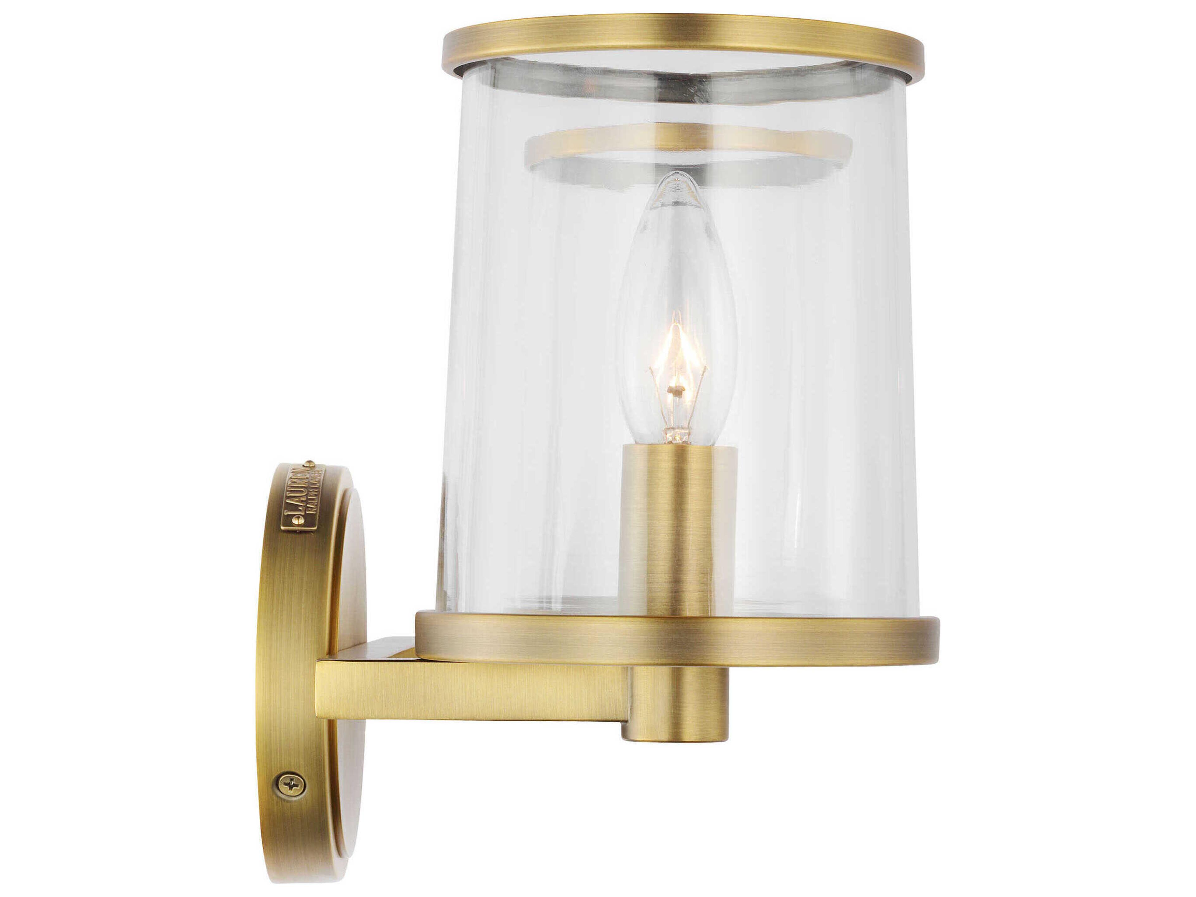 Visual Comfort Studio Reynolds 2-Light Time Worn Brass Vanity Light