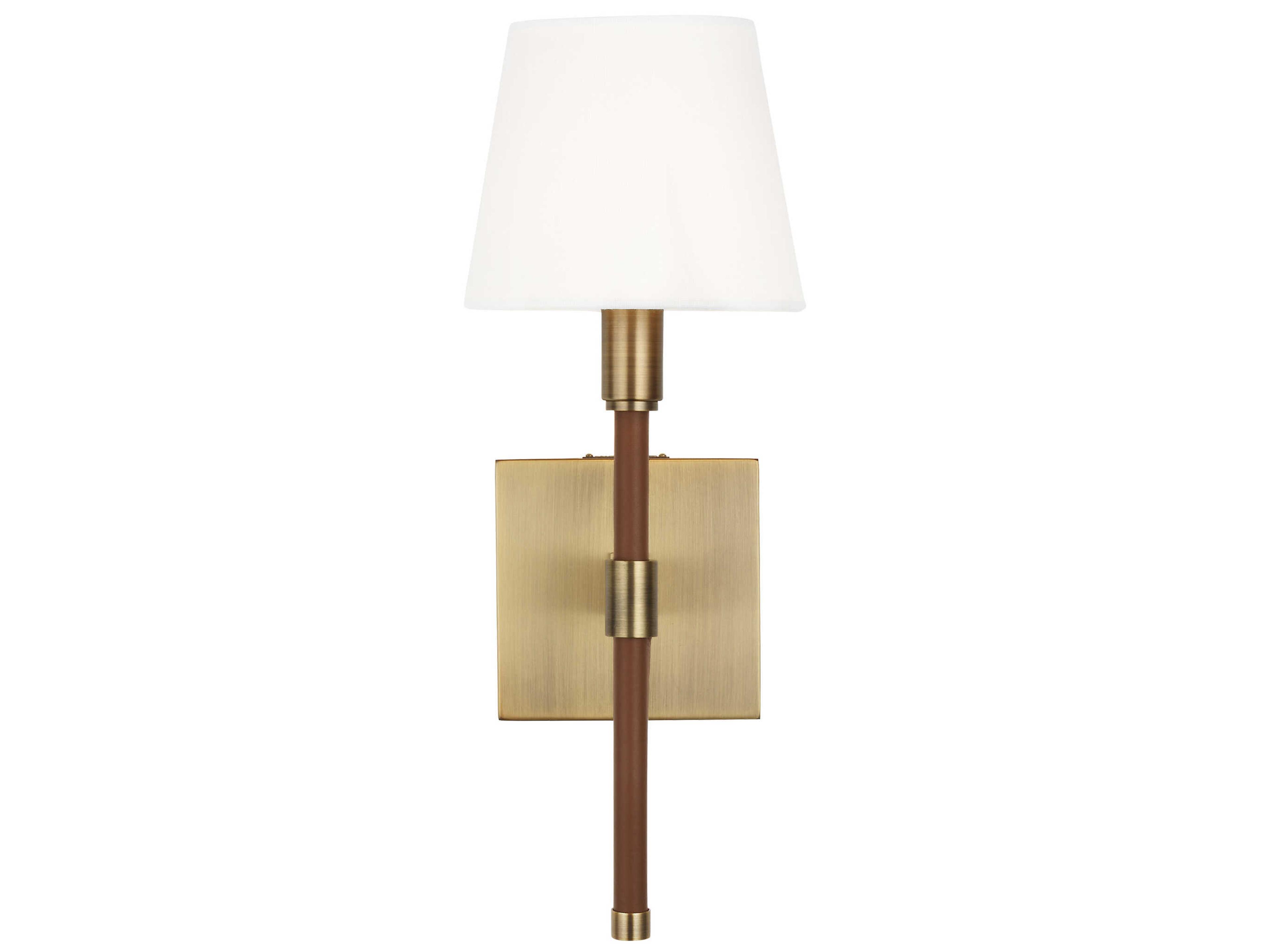 Visual Comfort Studio Katie 1-Light Time Worn Brass Wall Sconce