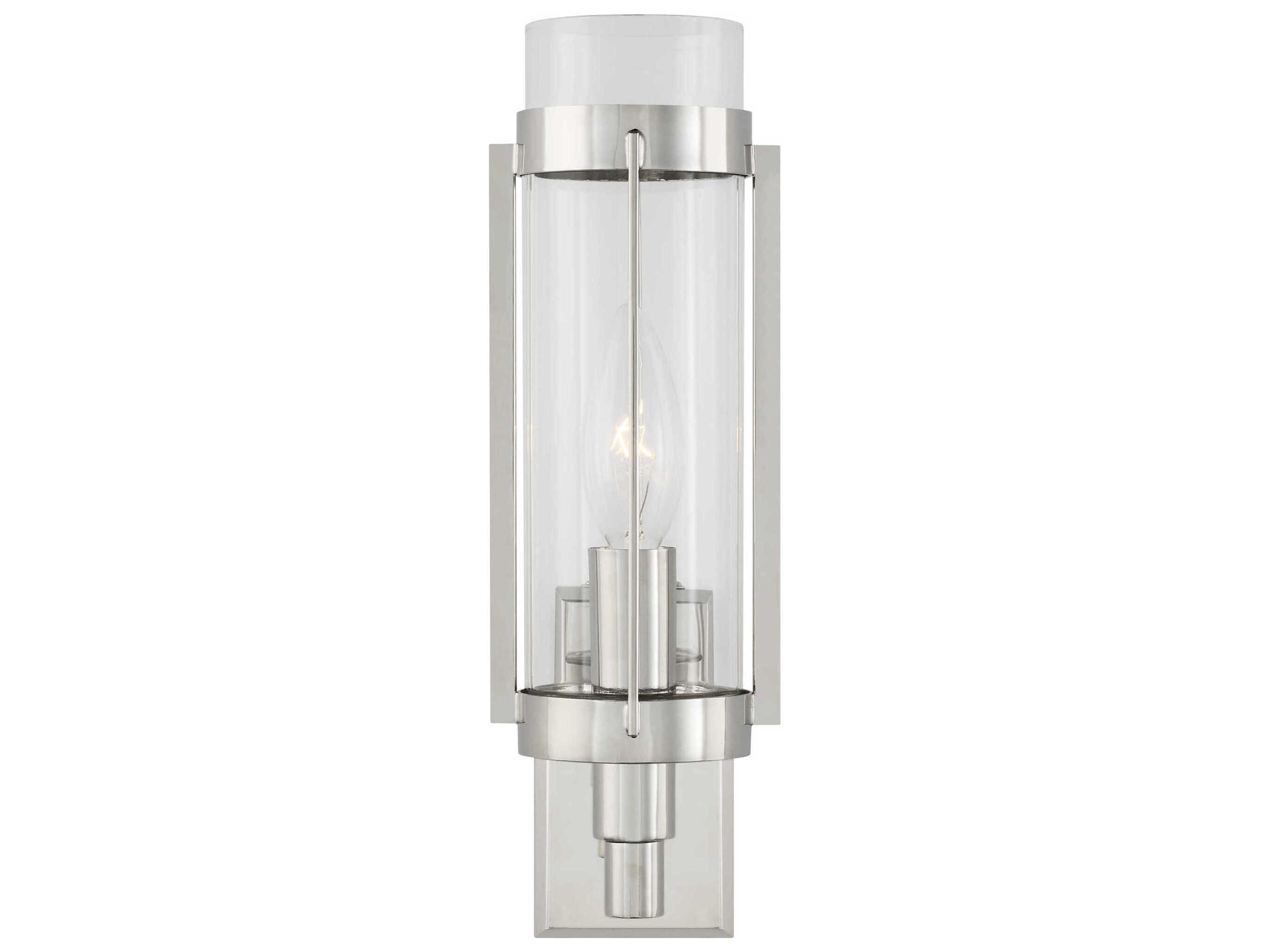 Visual Comfort Studio Flynn 1-Light Polished Nickel Wall Sconce