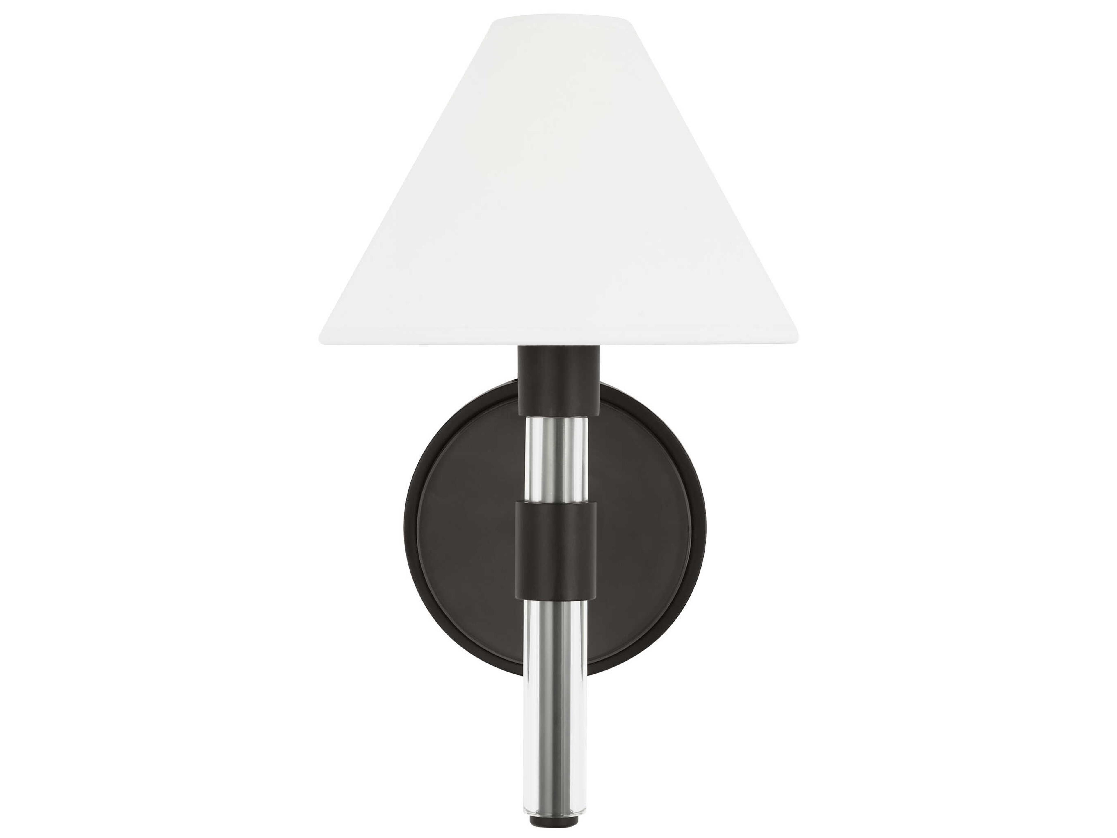 Visual Comfort Studio Robert 1-Light Aged Iron Black Wall Sconce