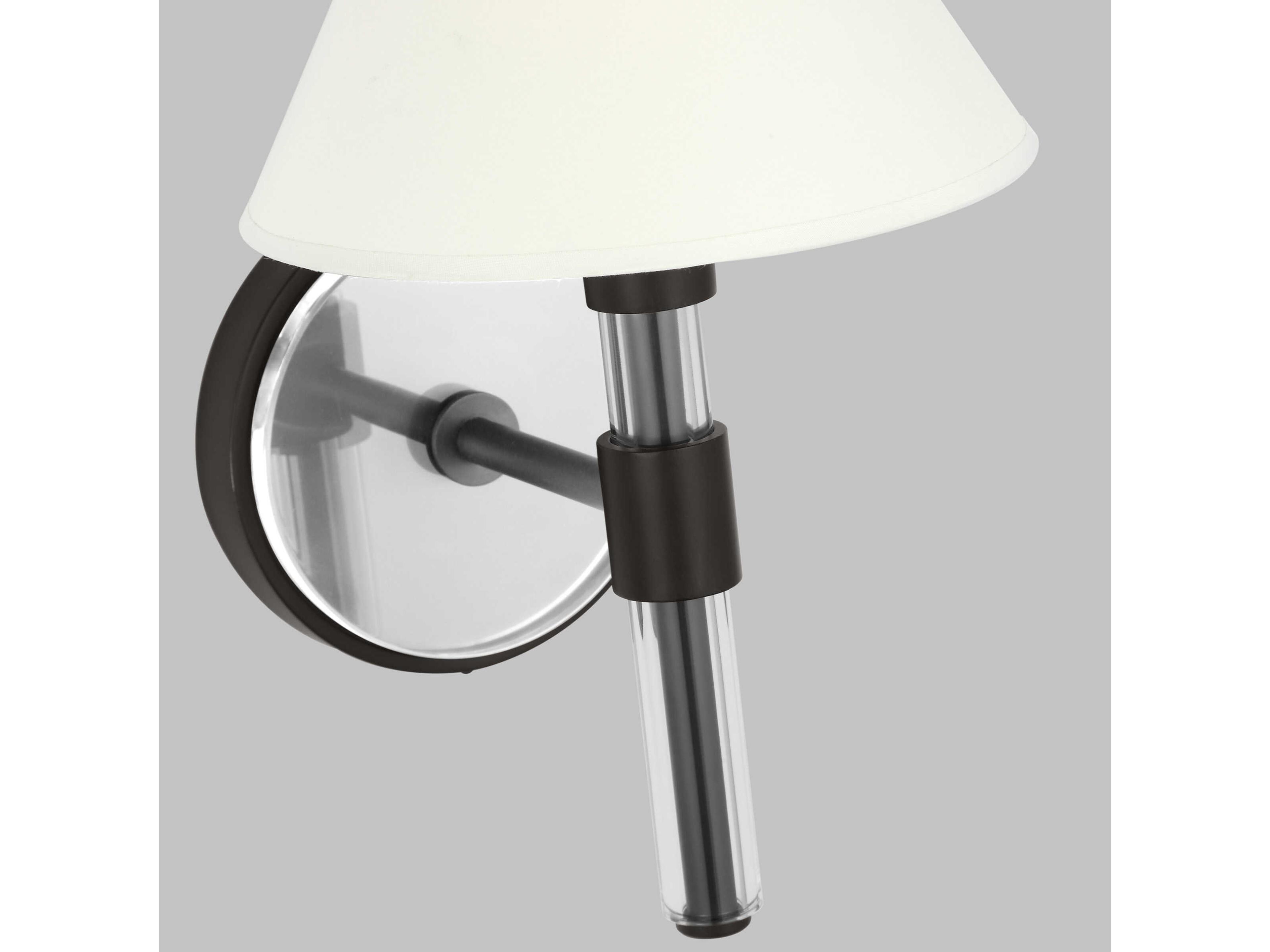 Visual Comfort Studio Robert 1-Light Aged Iron Black Wall Sconce