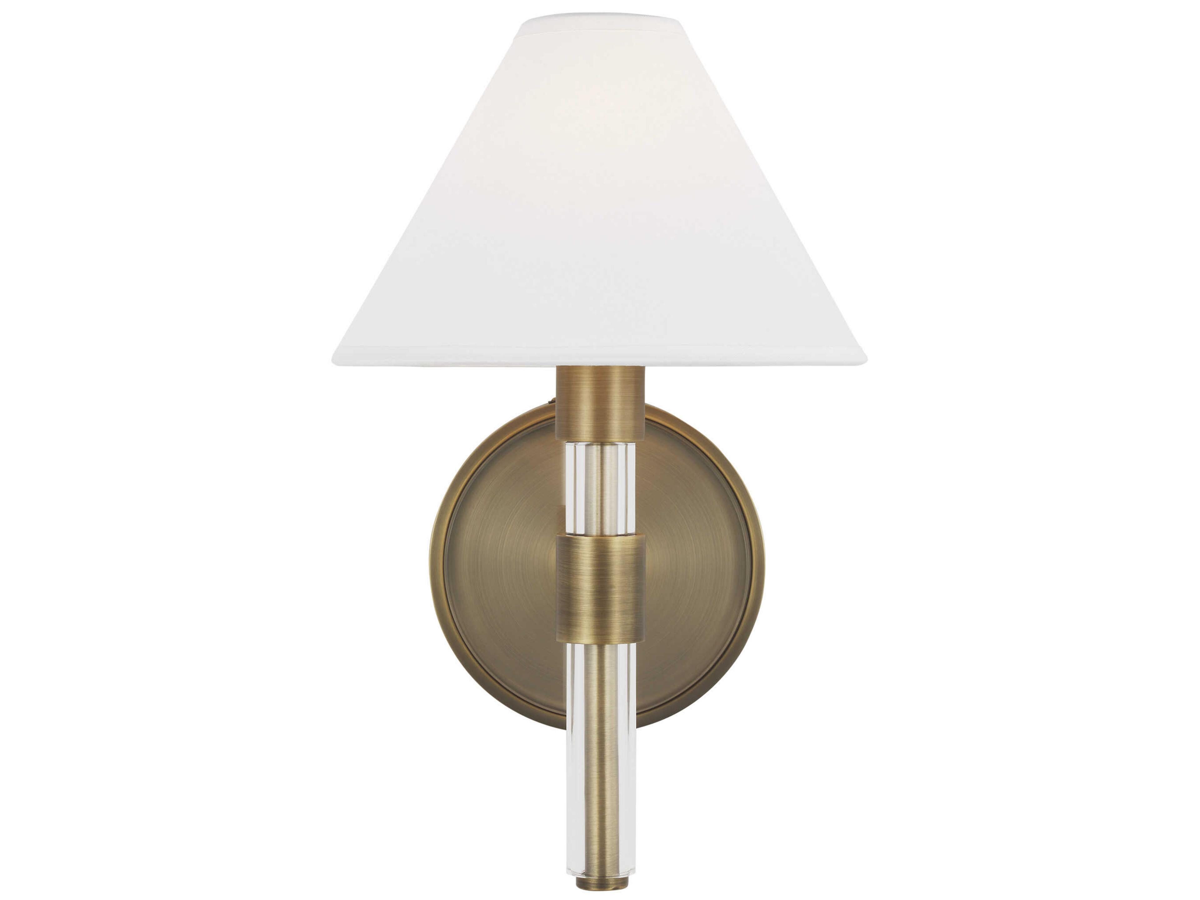 Visual Comfort Studio Robert 1-Light Time Worn Brass Wall Sconce