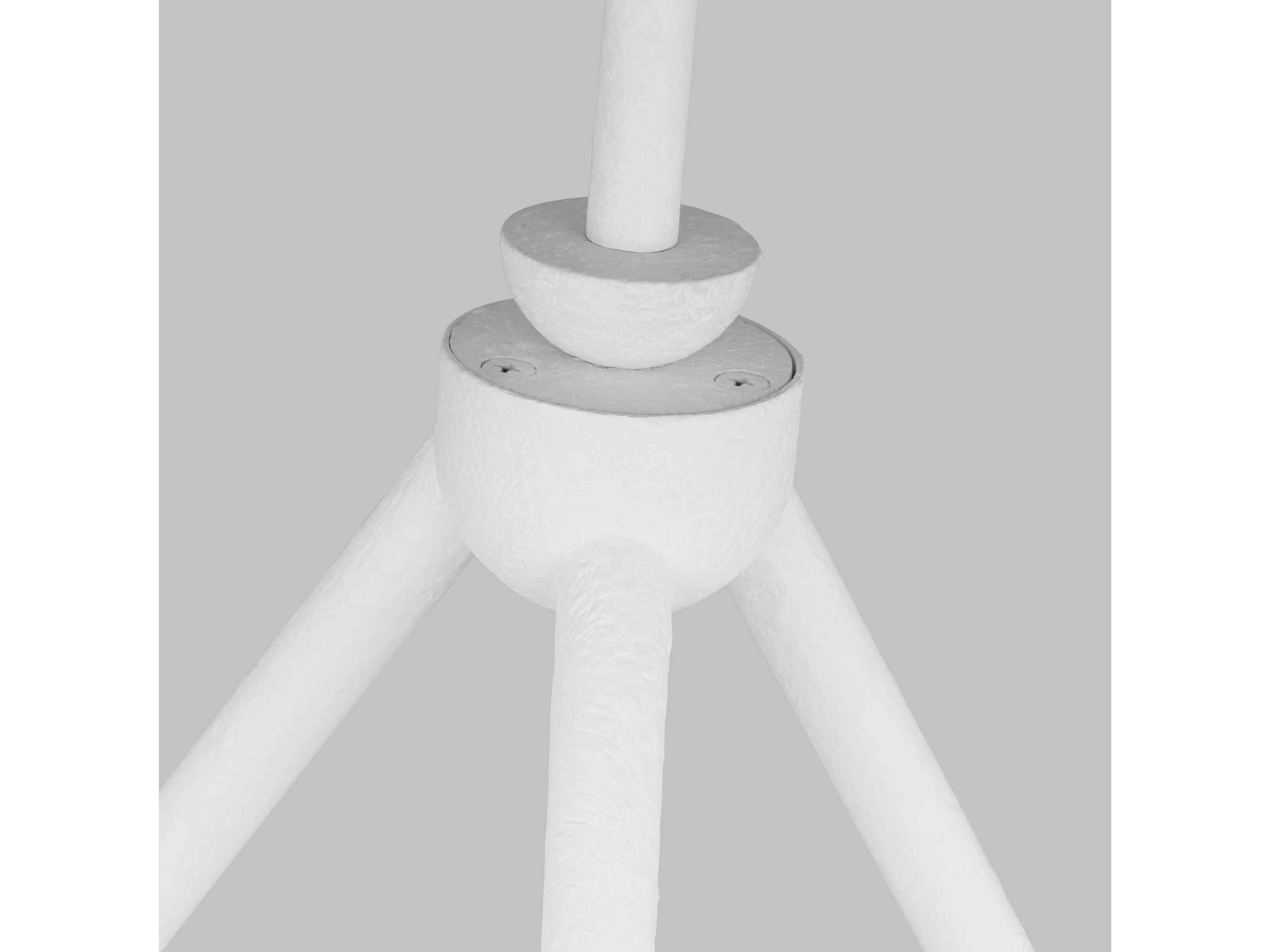 Visual Comfort Studio Beaunay 3-Light Cast Plaster White Dome Chandelier