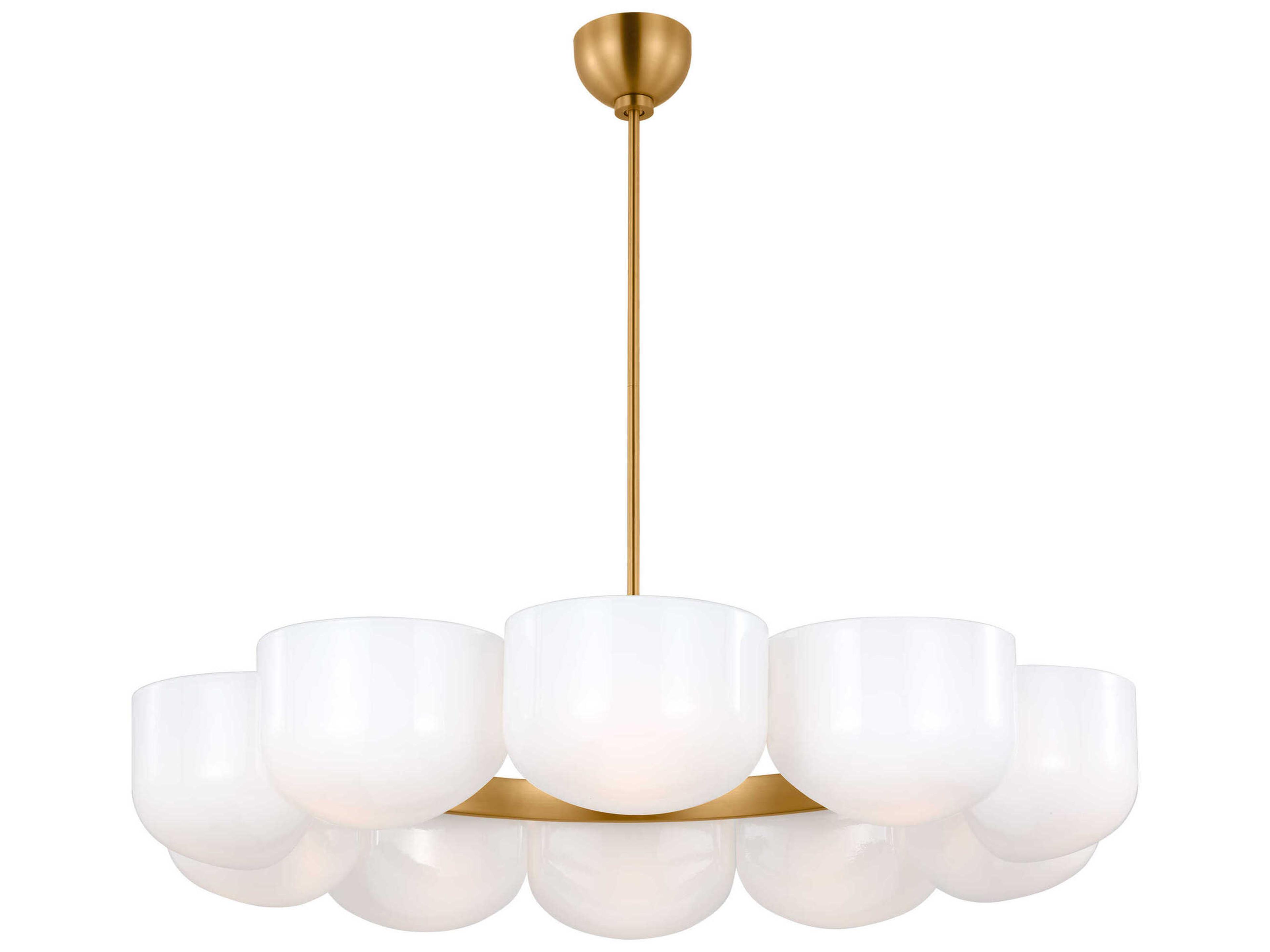 Visual Comfort Studio Cheverny 10-Light Burnished Brass Chandelier