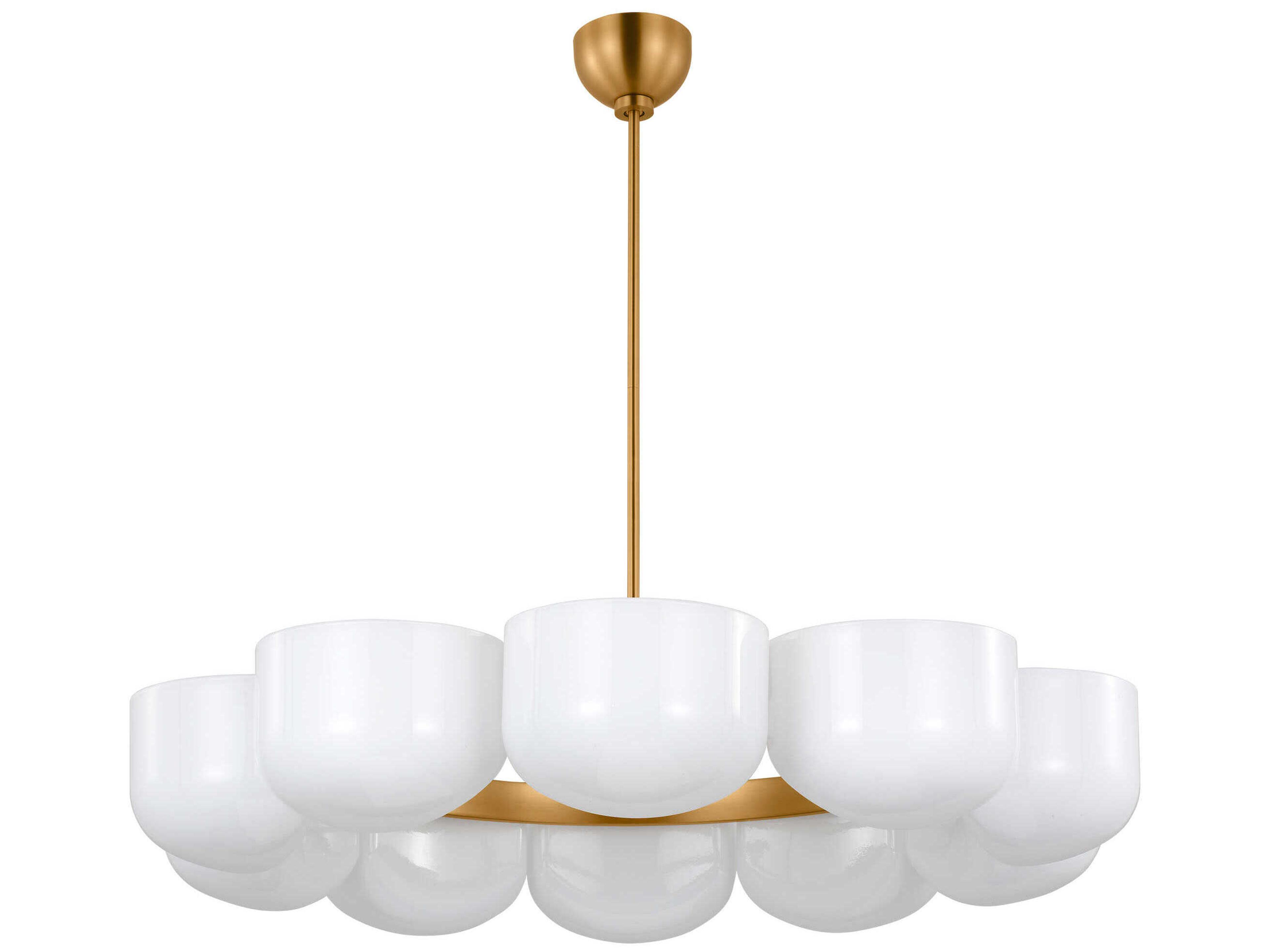 Visual Comfort Studio Cheverny 10-Light Burnished Brass Chandelier