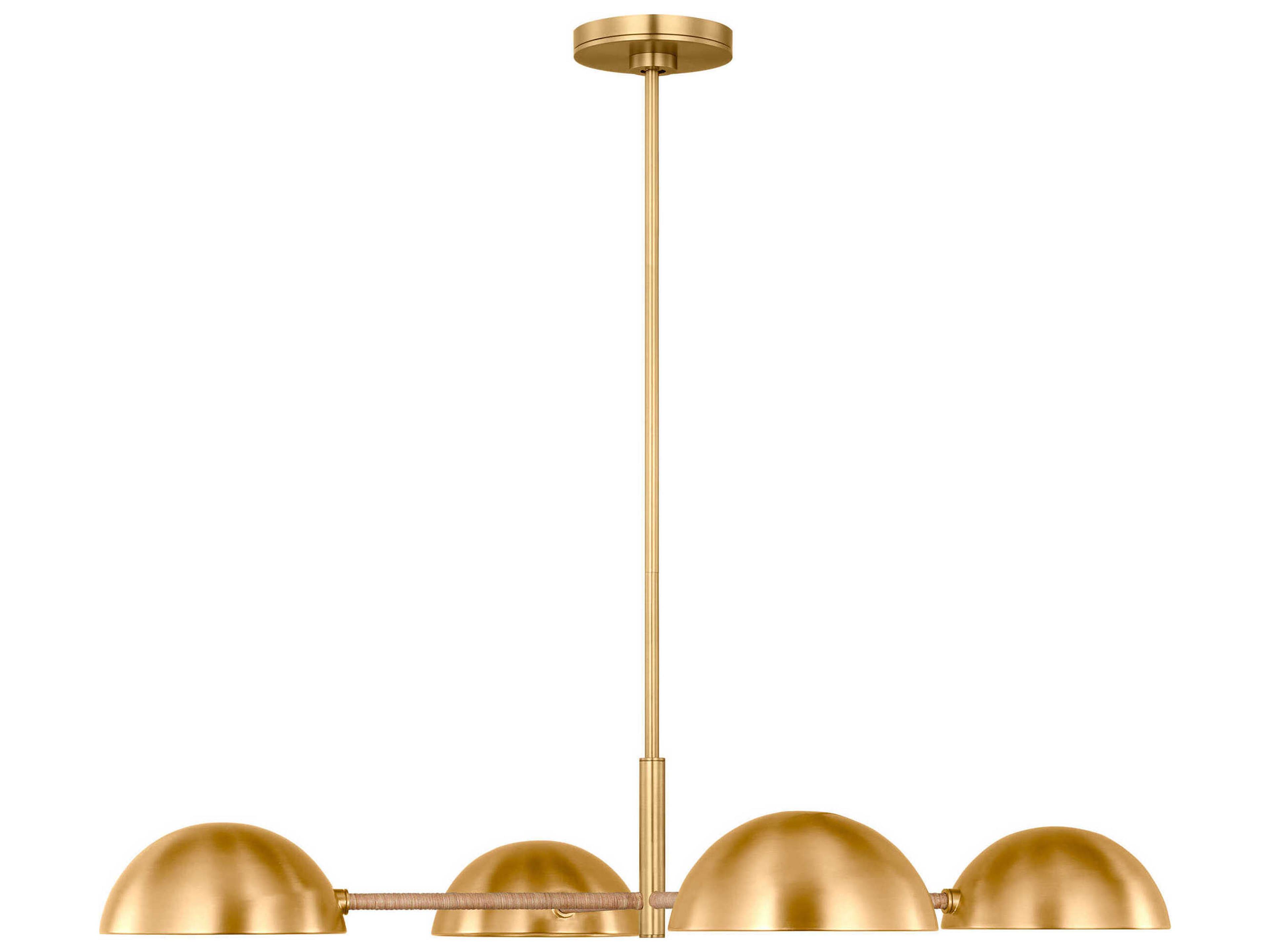 Visual Comfort Studio Balleroy 4-Light Burnished Brass Dome Chandelier