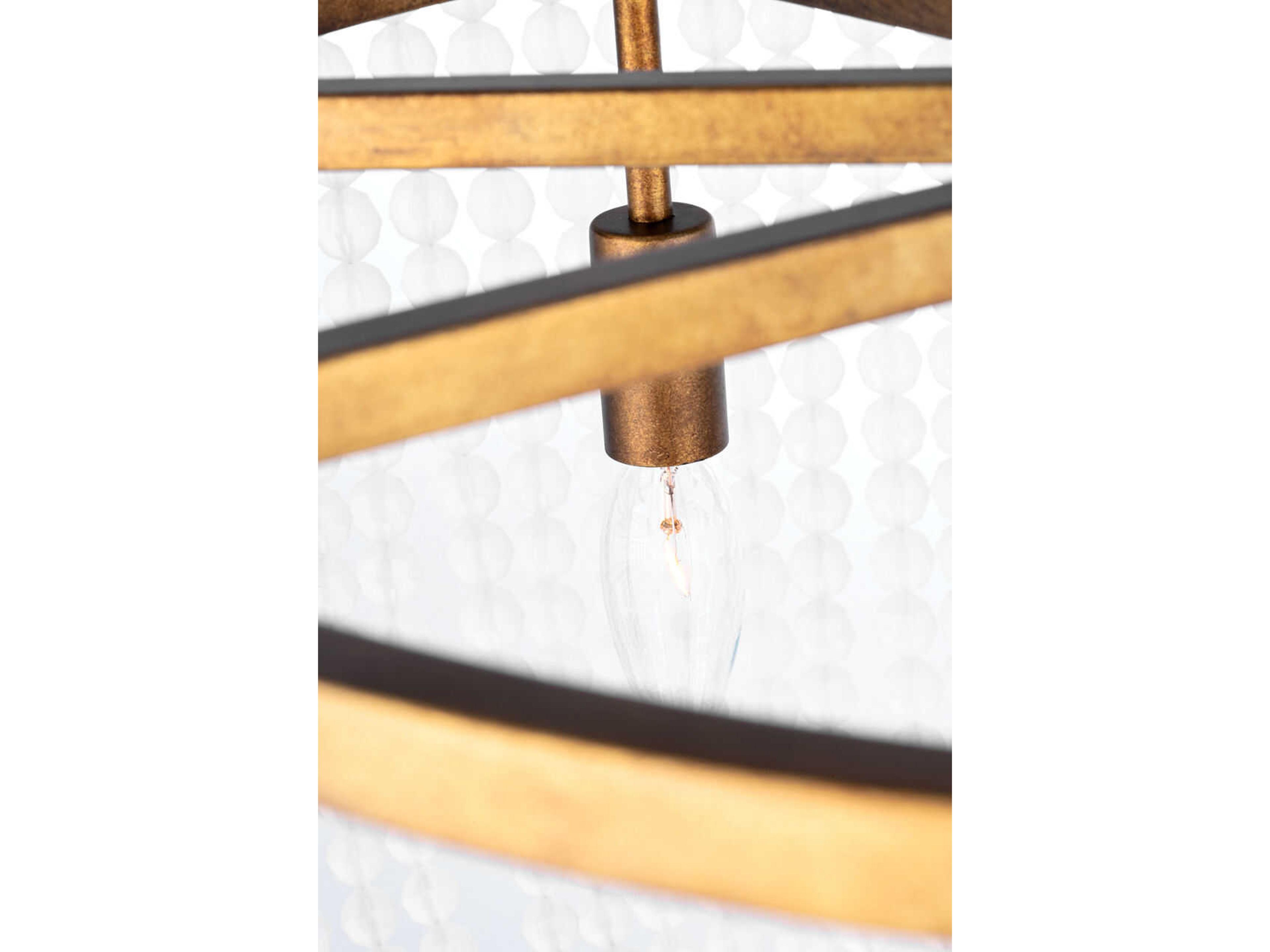 Visual Comfort Studio Bellecour 8-Light Vintage Gild Gold Candelabra Chandelier