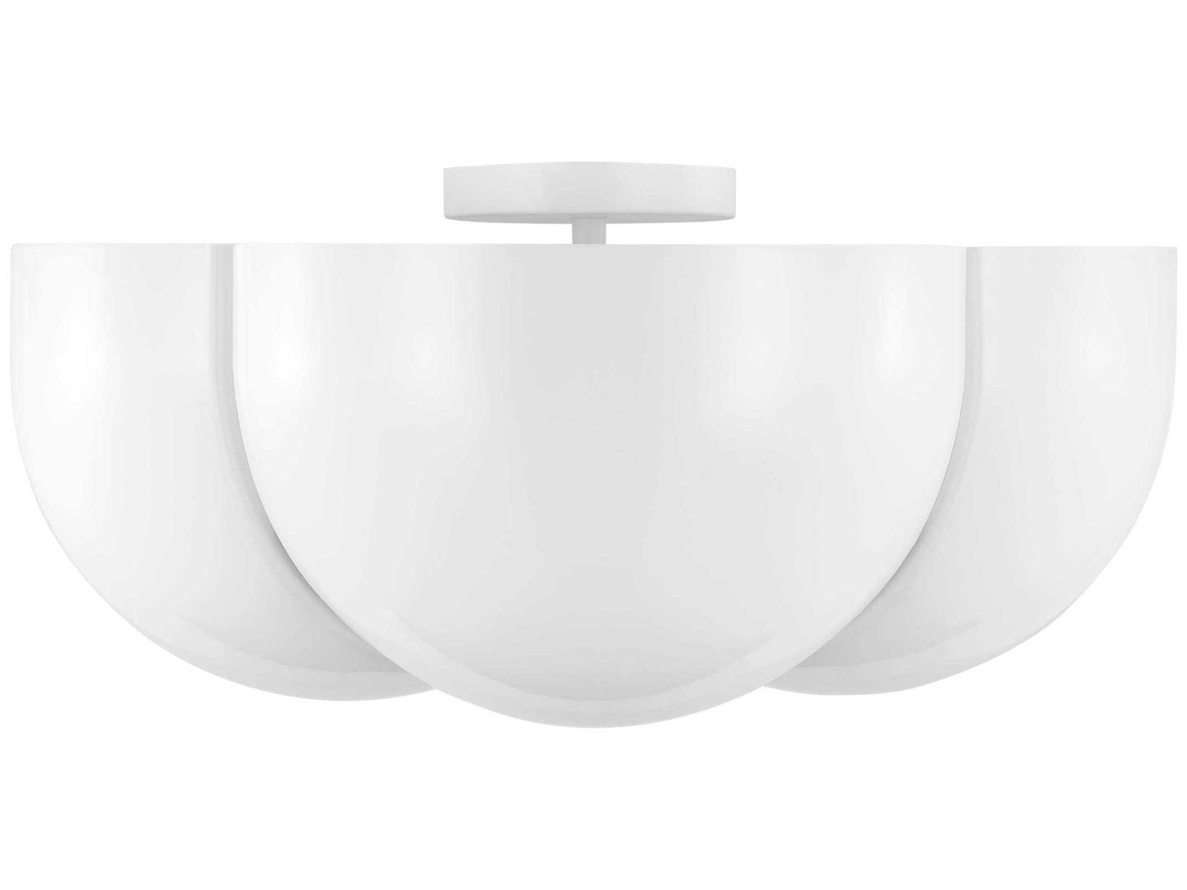 Visual Comfort Studio Cheverny 4-Light Matte White Flush Mount