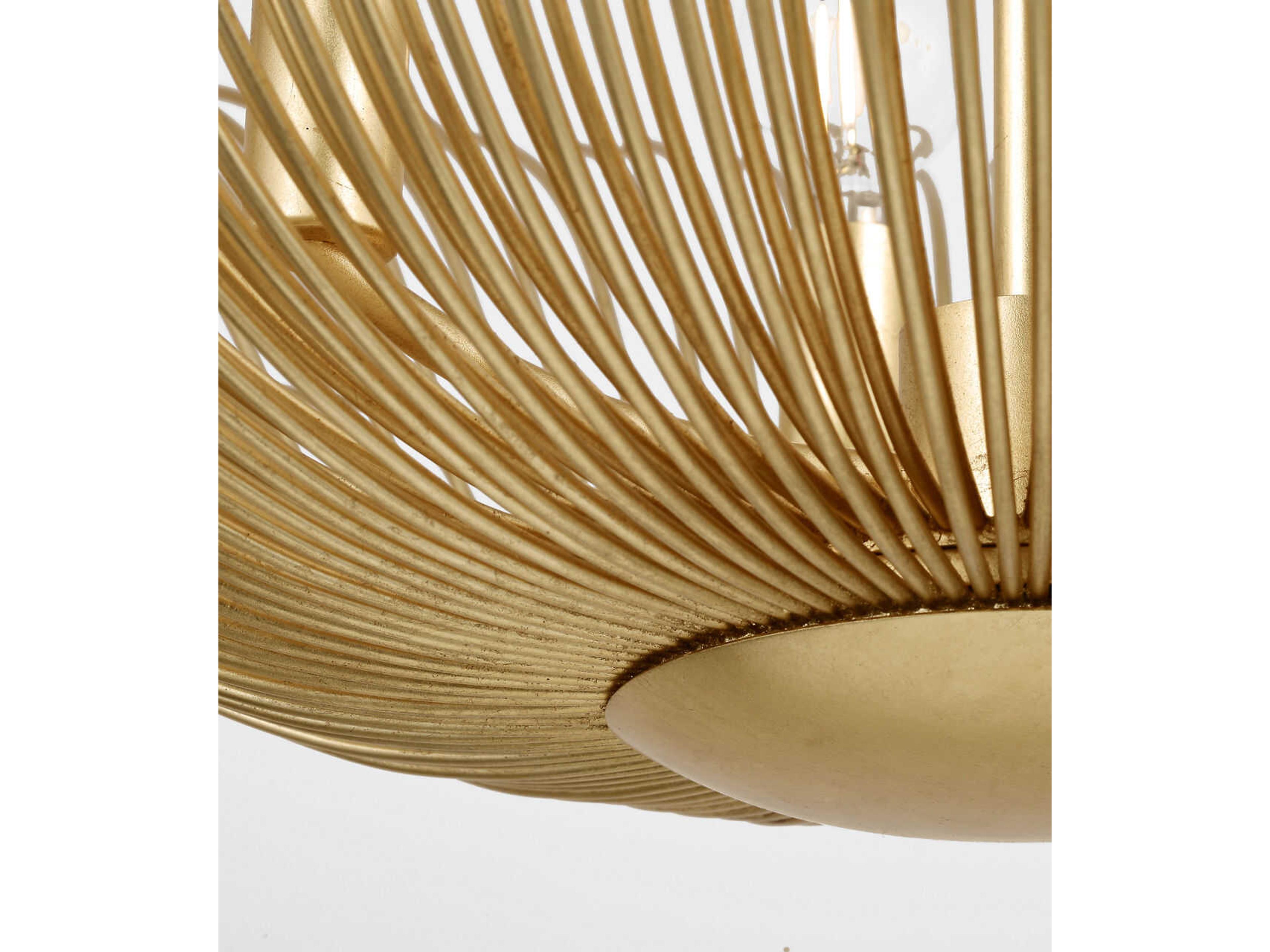 Visual Comfort Studio Dorelle 4-Light Gild Gold Semi Flush Mount