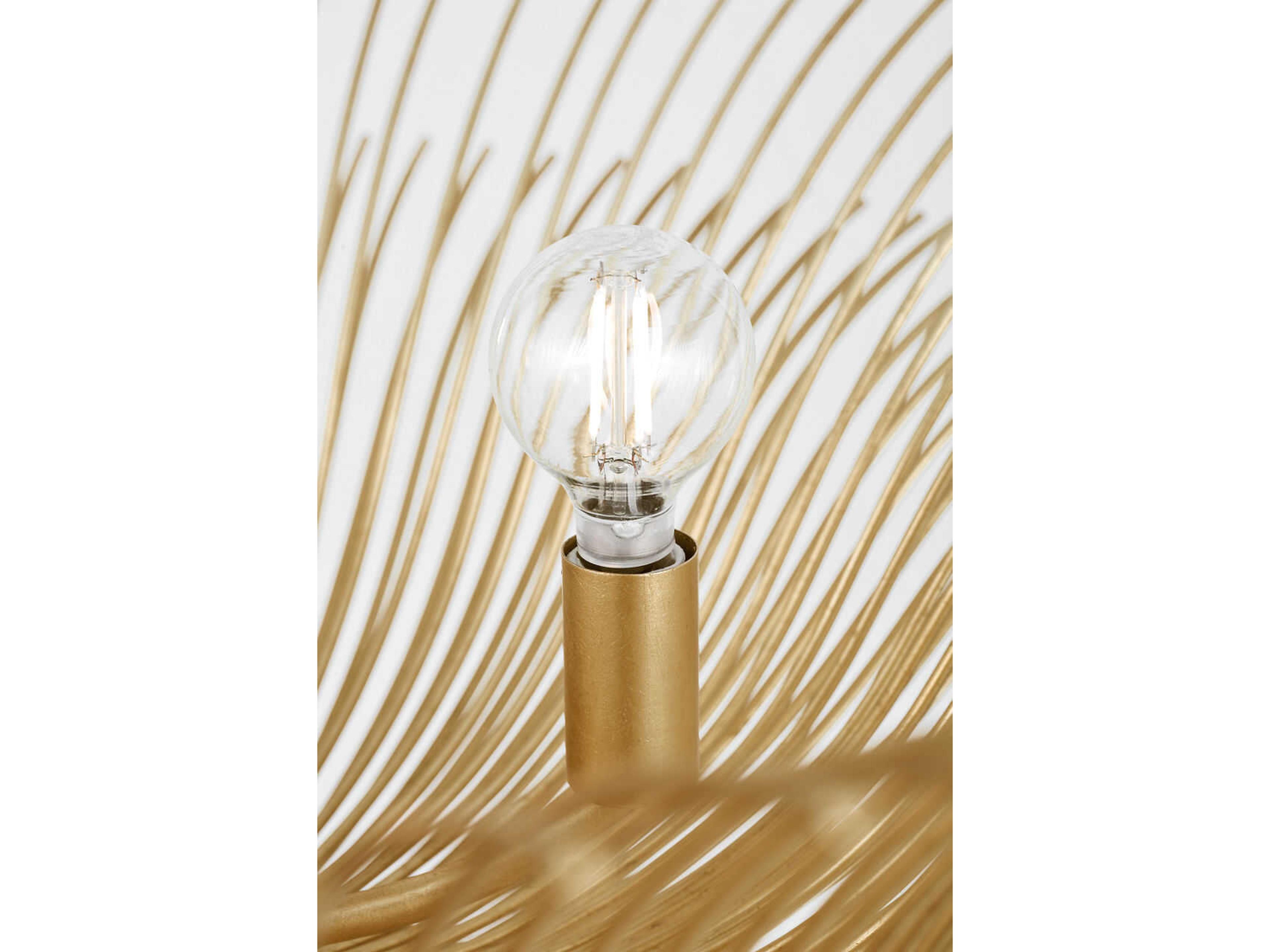 Visual Comfort Studio Dorelle 4-Light Gild Gold Semi Flush Mount