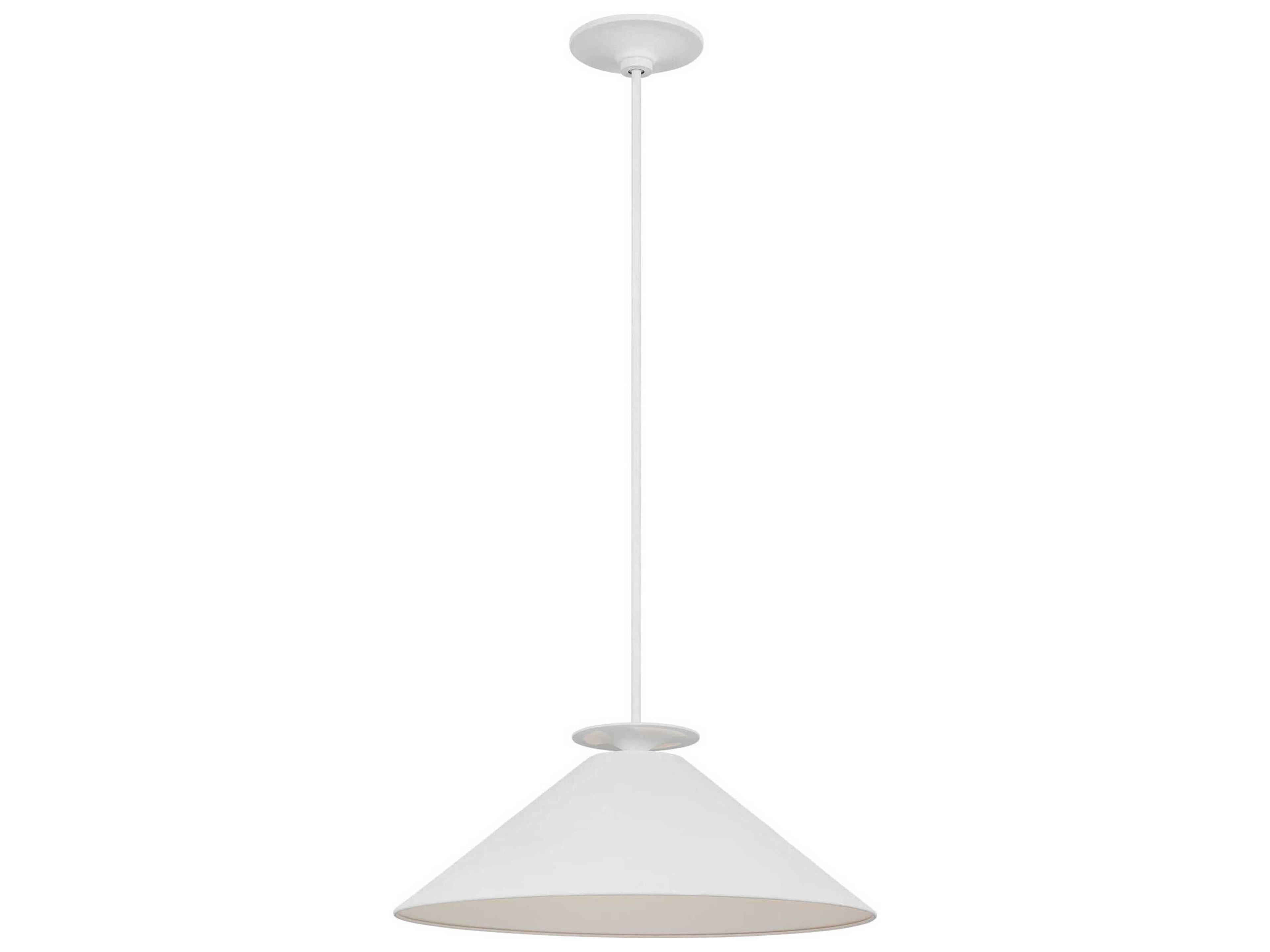 Visual Comfort Studio Cornet 1-Light Cast Plaster White Pendant