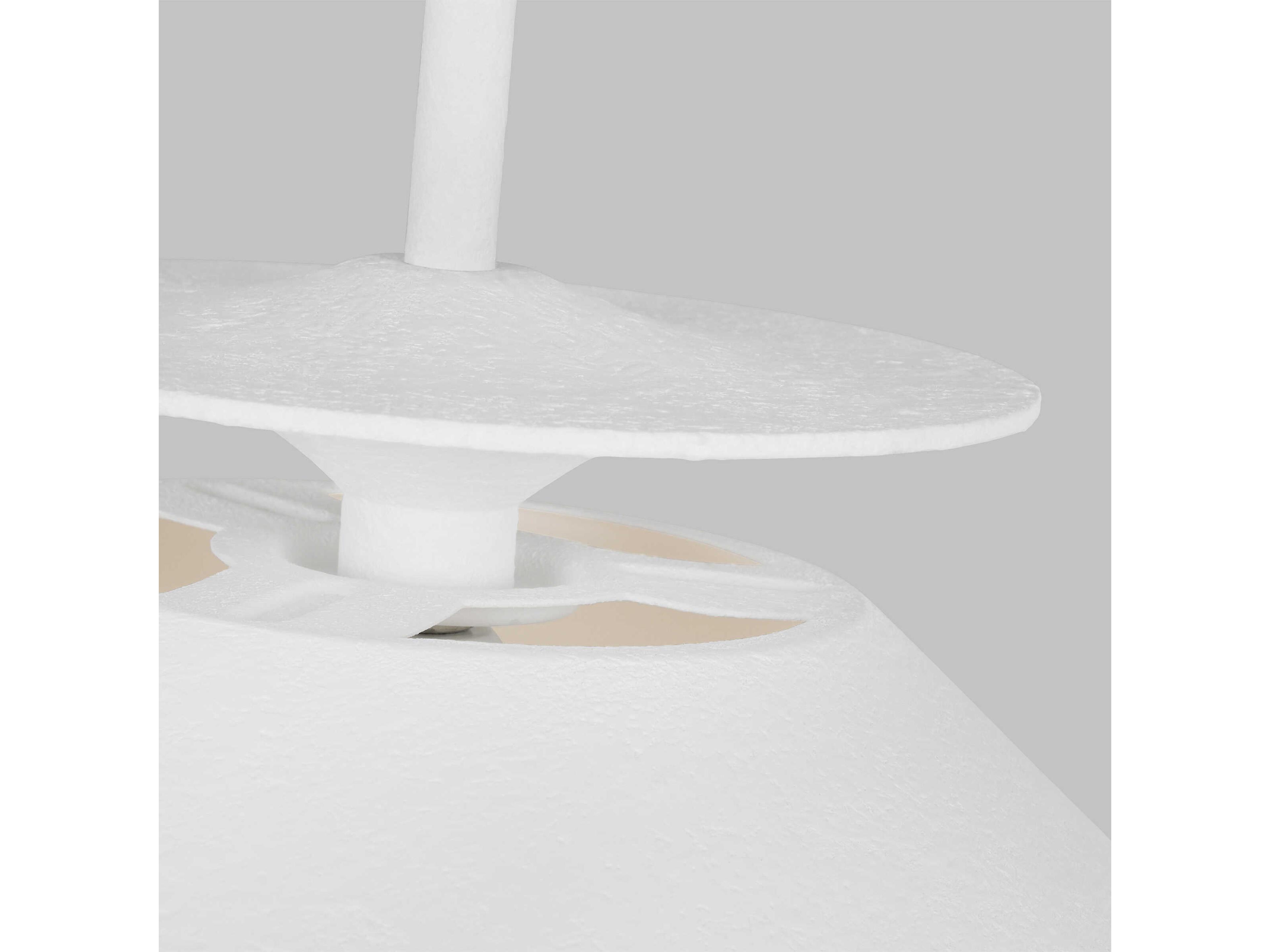 Visual Comfort Studio Cornet 1-Light Cast Plaster White Pendant