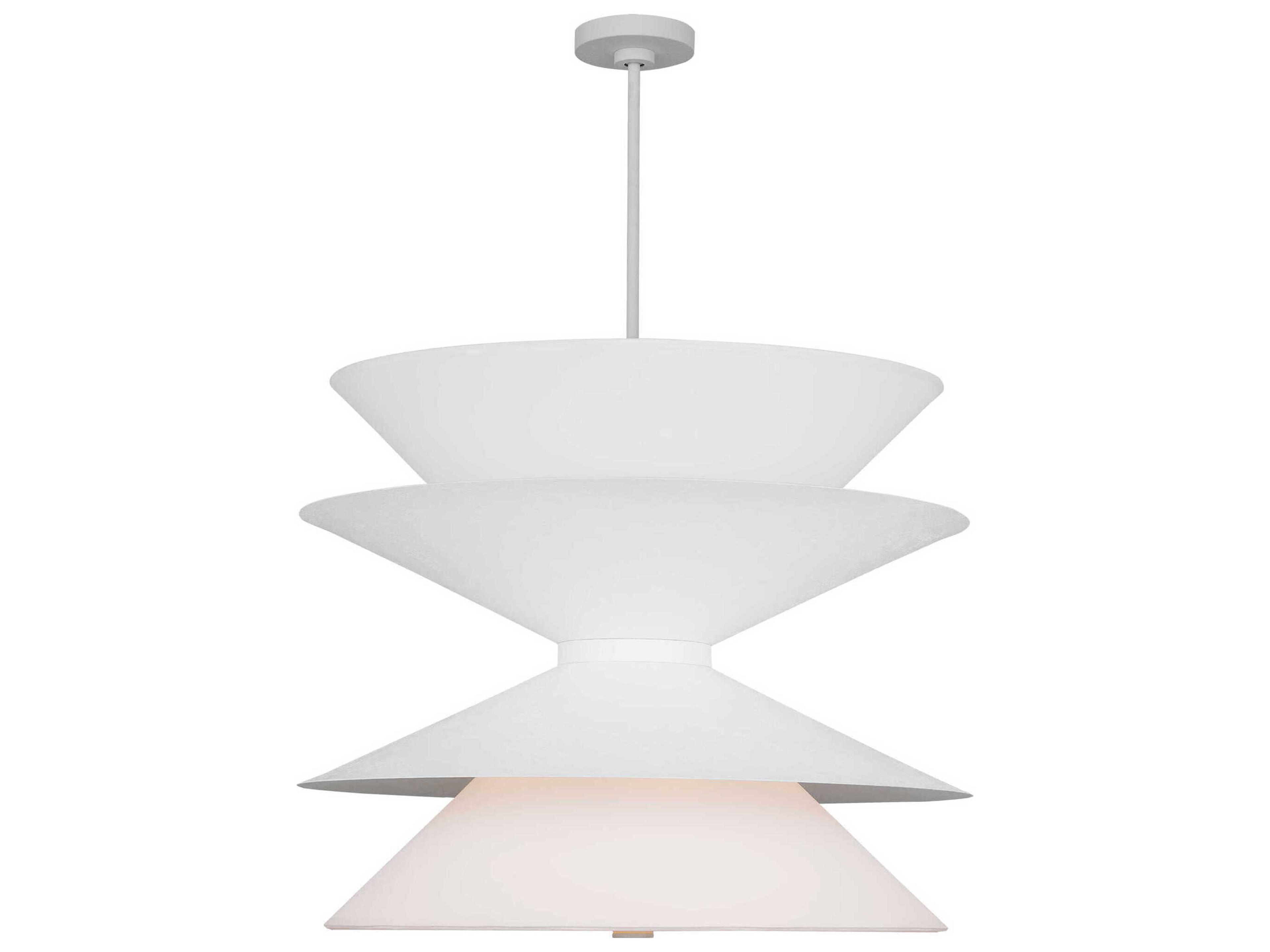 Visual Comfort Studio Chambord 12-Light Cast Plaster White Pendant
