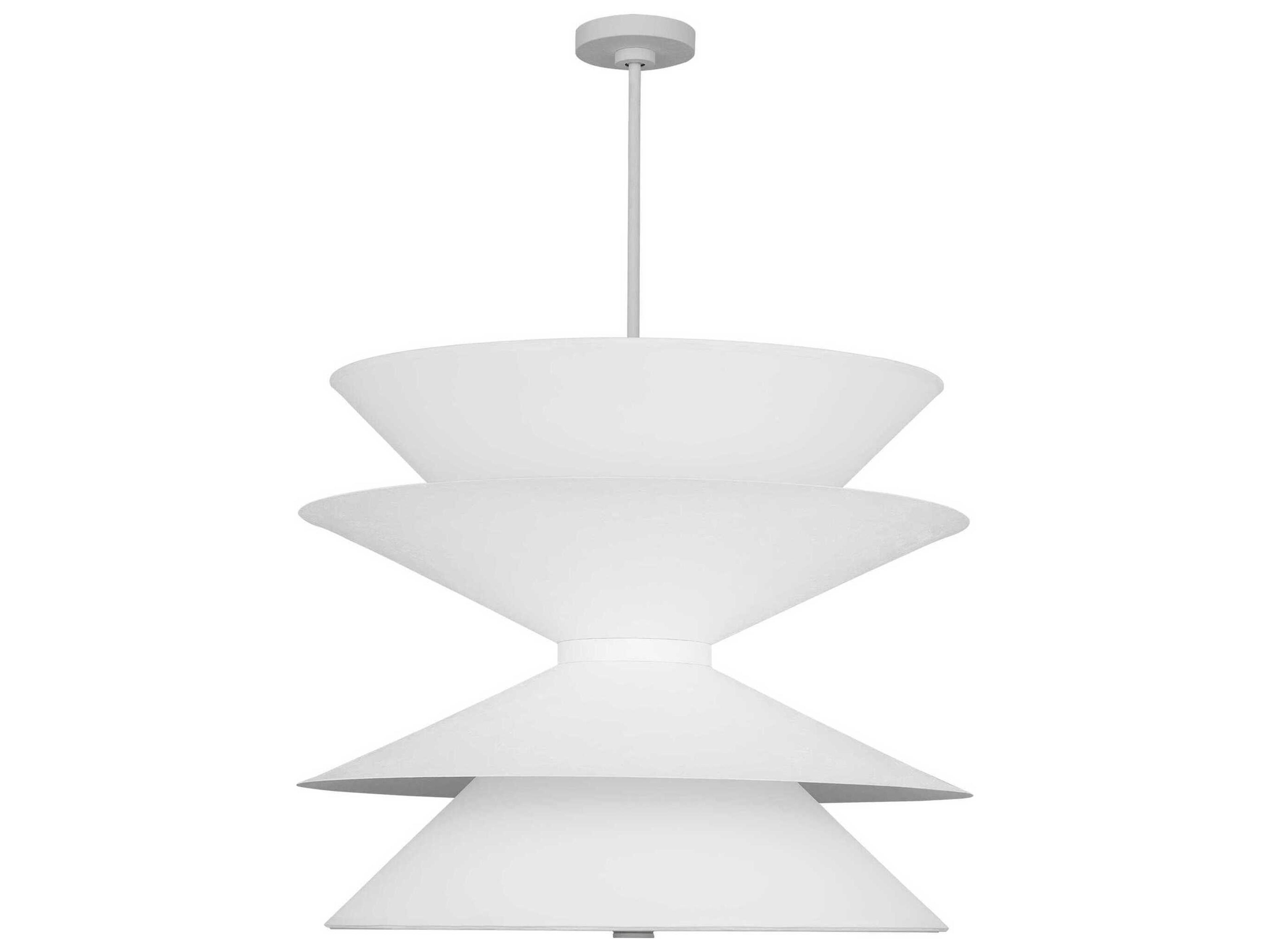 Visual Comfort Studio Chambord 12-Light Cast Plaster White Pendant