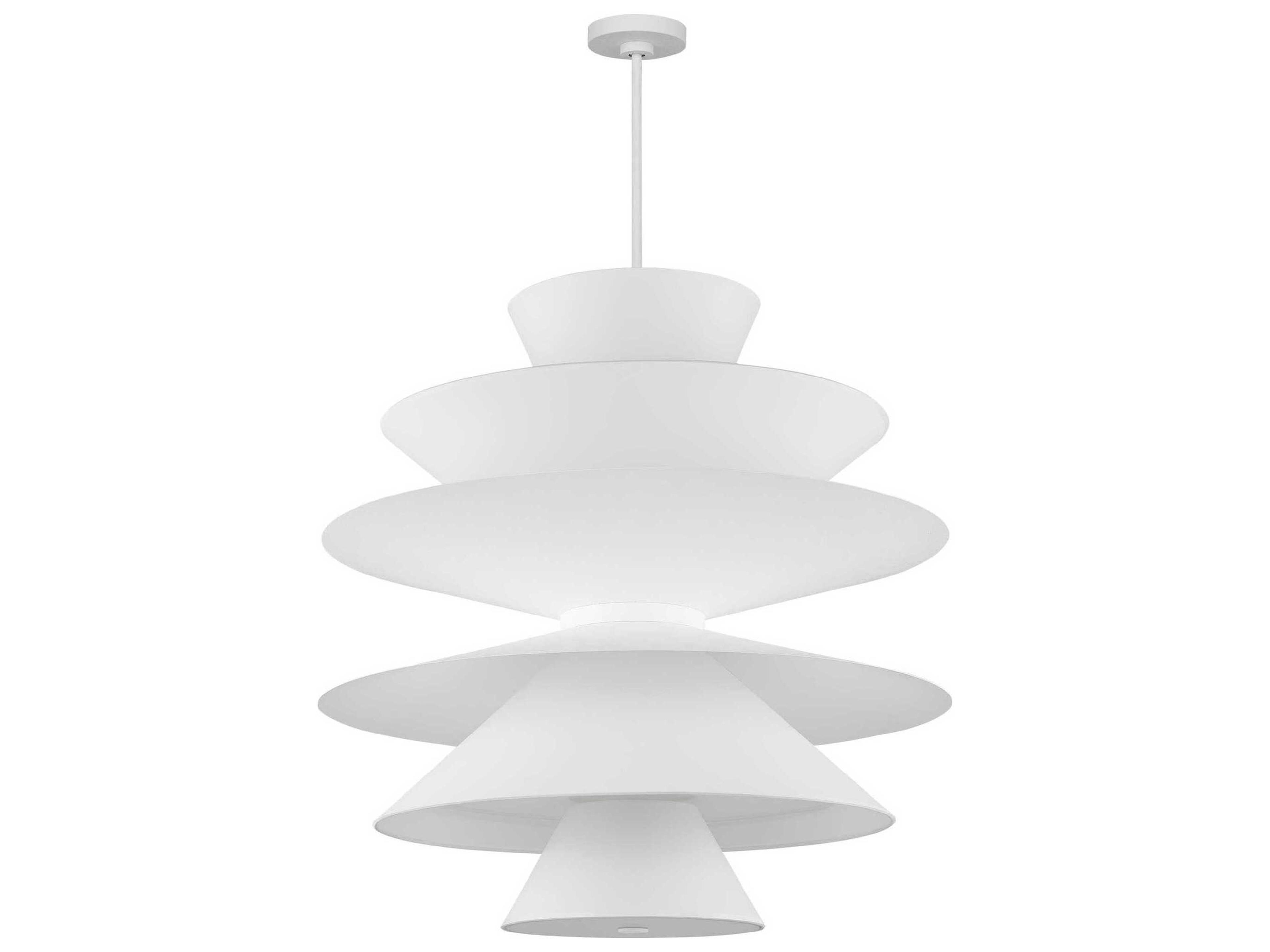Visual Comfort Studio Chambord 16-Light Cast Plaster White Pendant