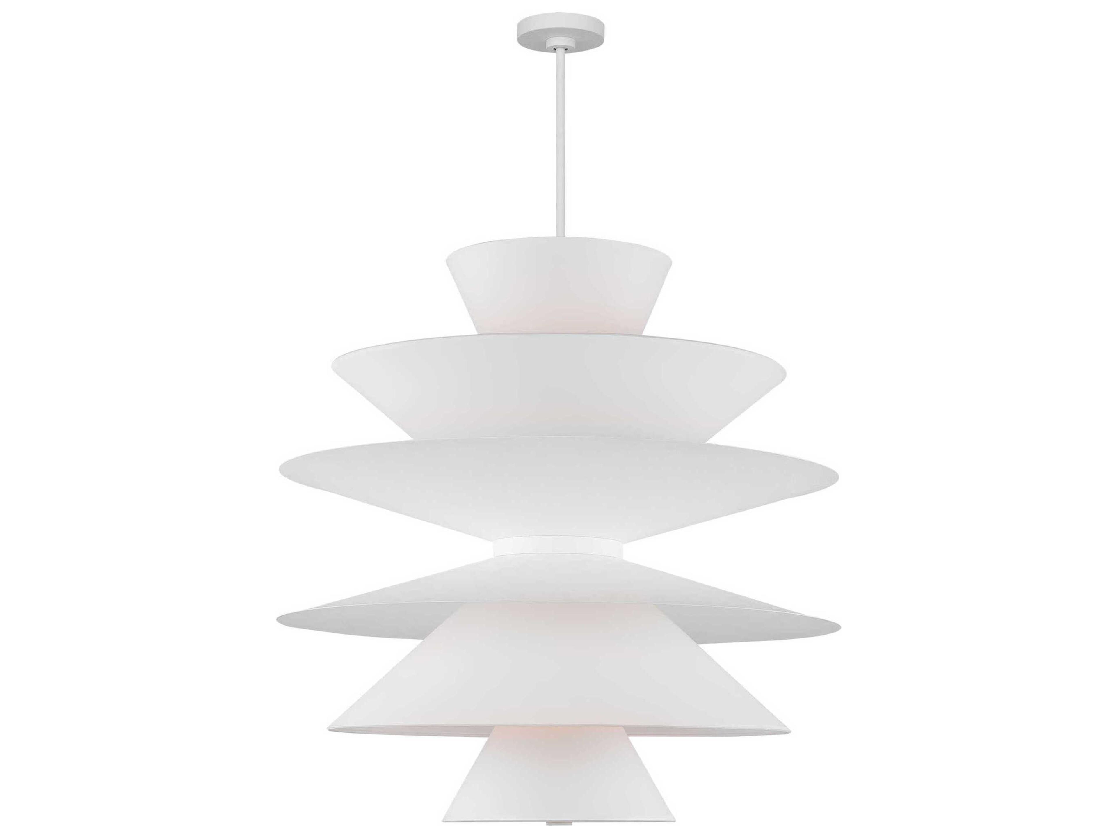 Visual Comfort Studio Chambord 16-Light Cast Plaster White Pendant