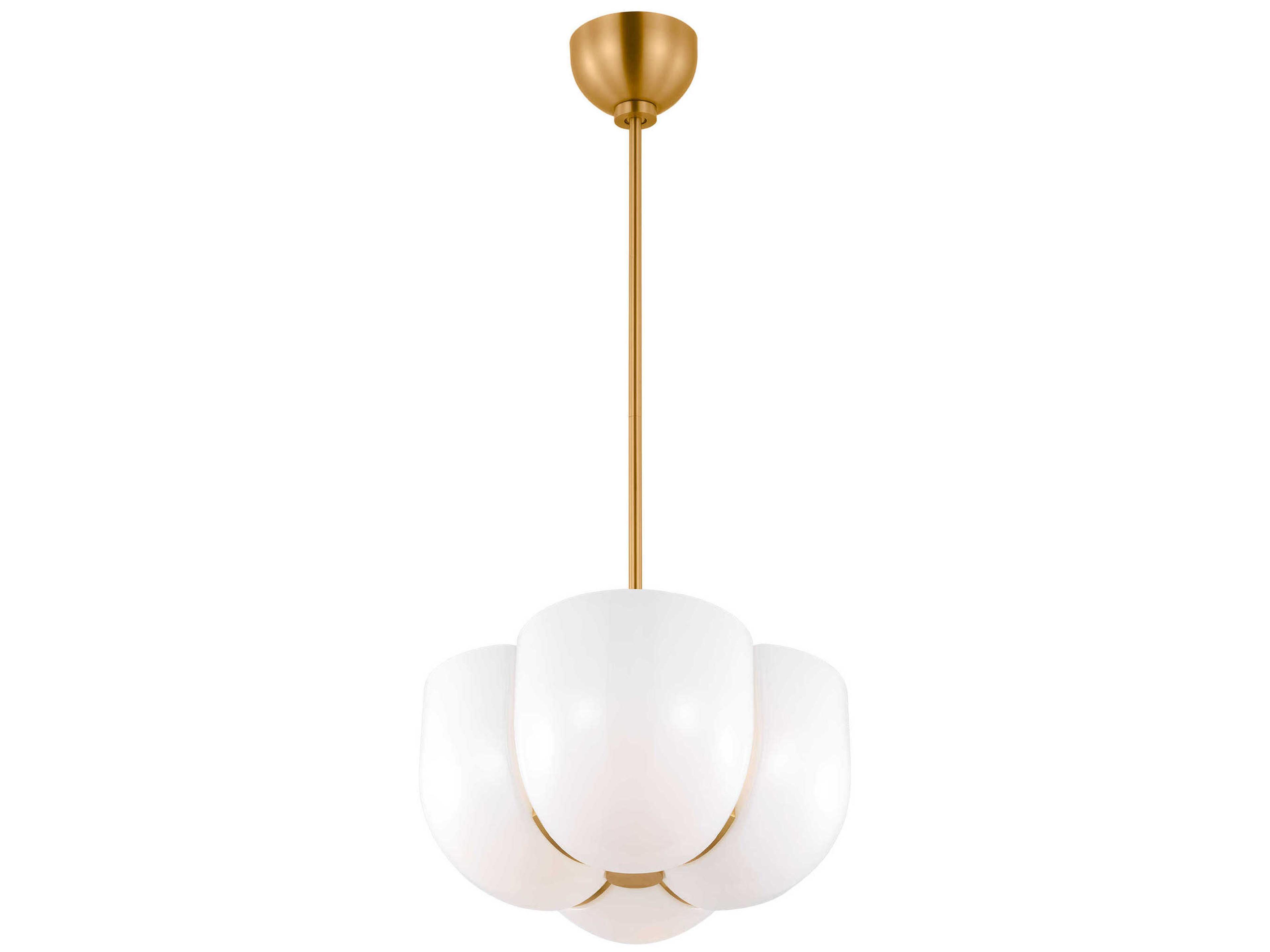 Visual Comfort Studio Cheverny 4-Light Burnished Brass Pendant