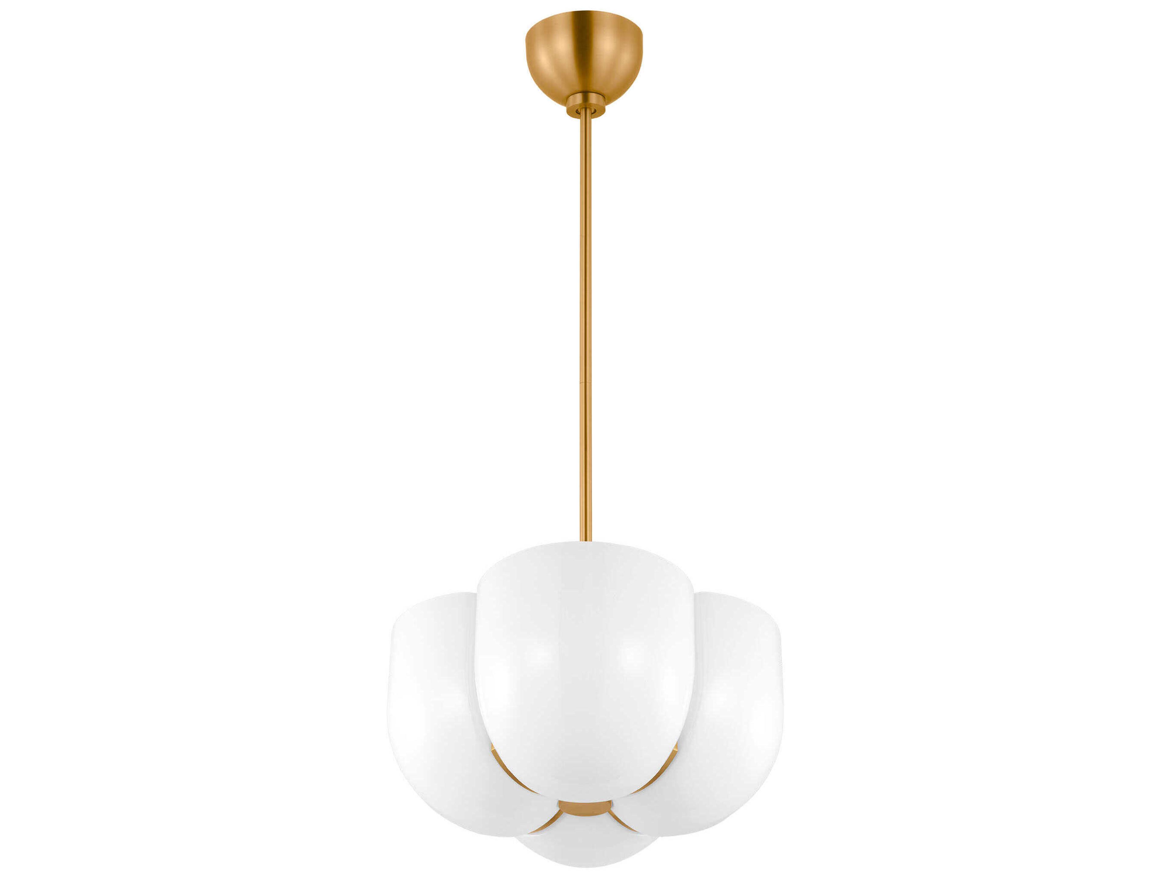 Visual Comfort Studio Cheverny 4-Light Burnished Brass Pendant