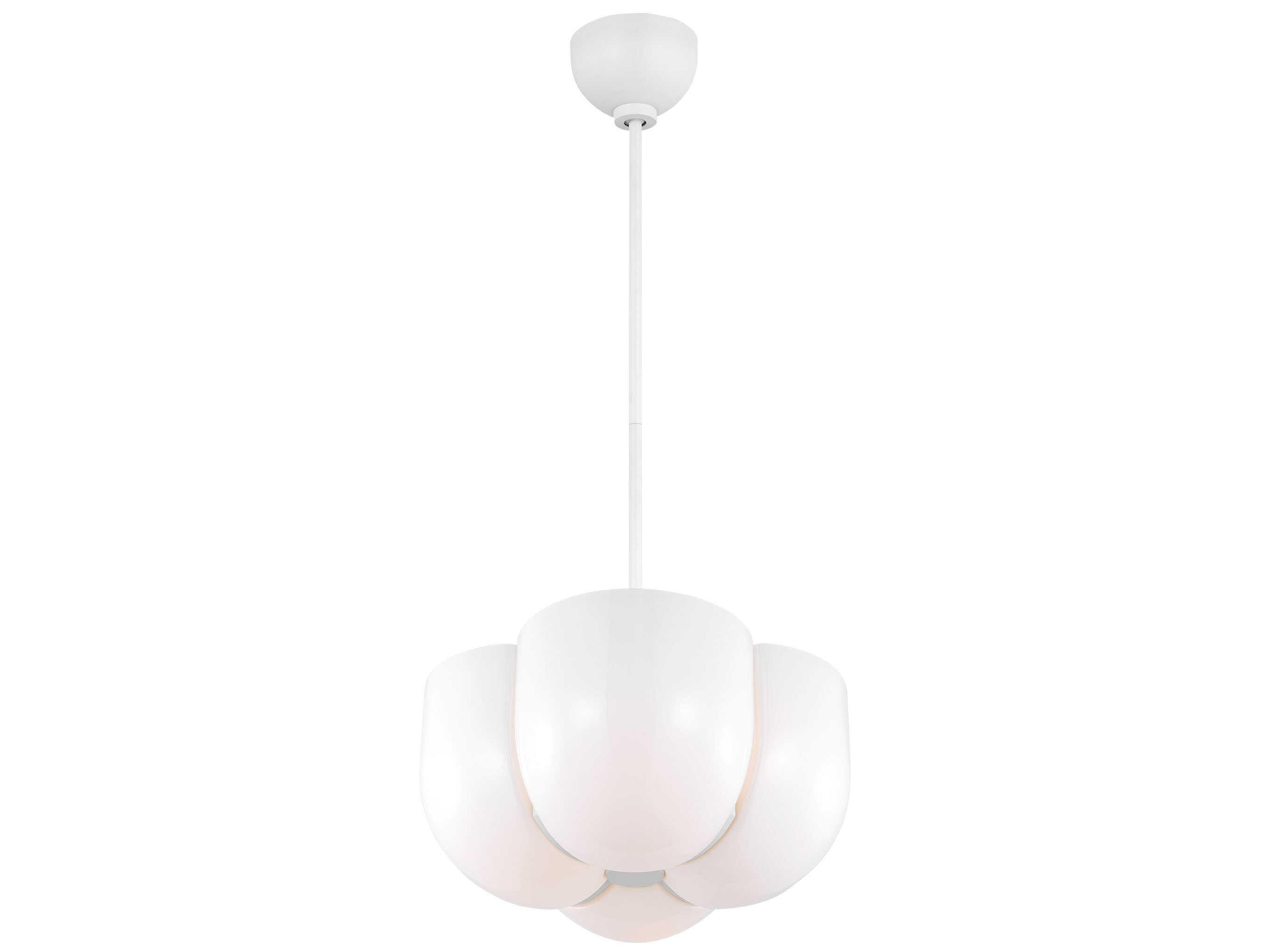 Visual Comfort Studio Cheverny 4-Light Matte White Pendant
