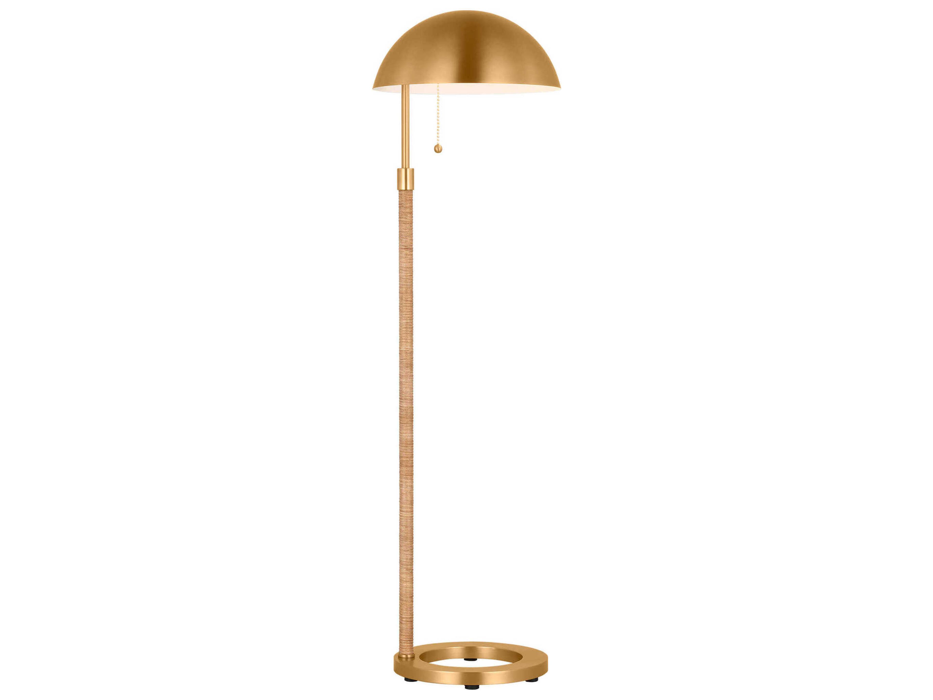 Visual Comfort Studio Balleroy Burnished Brass Steel Floor Lamp
