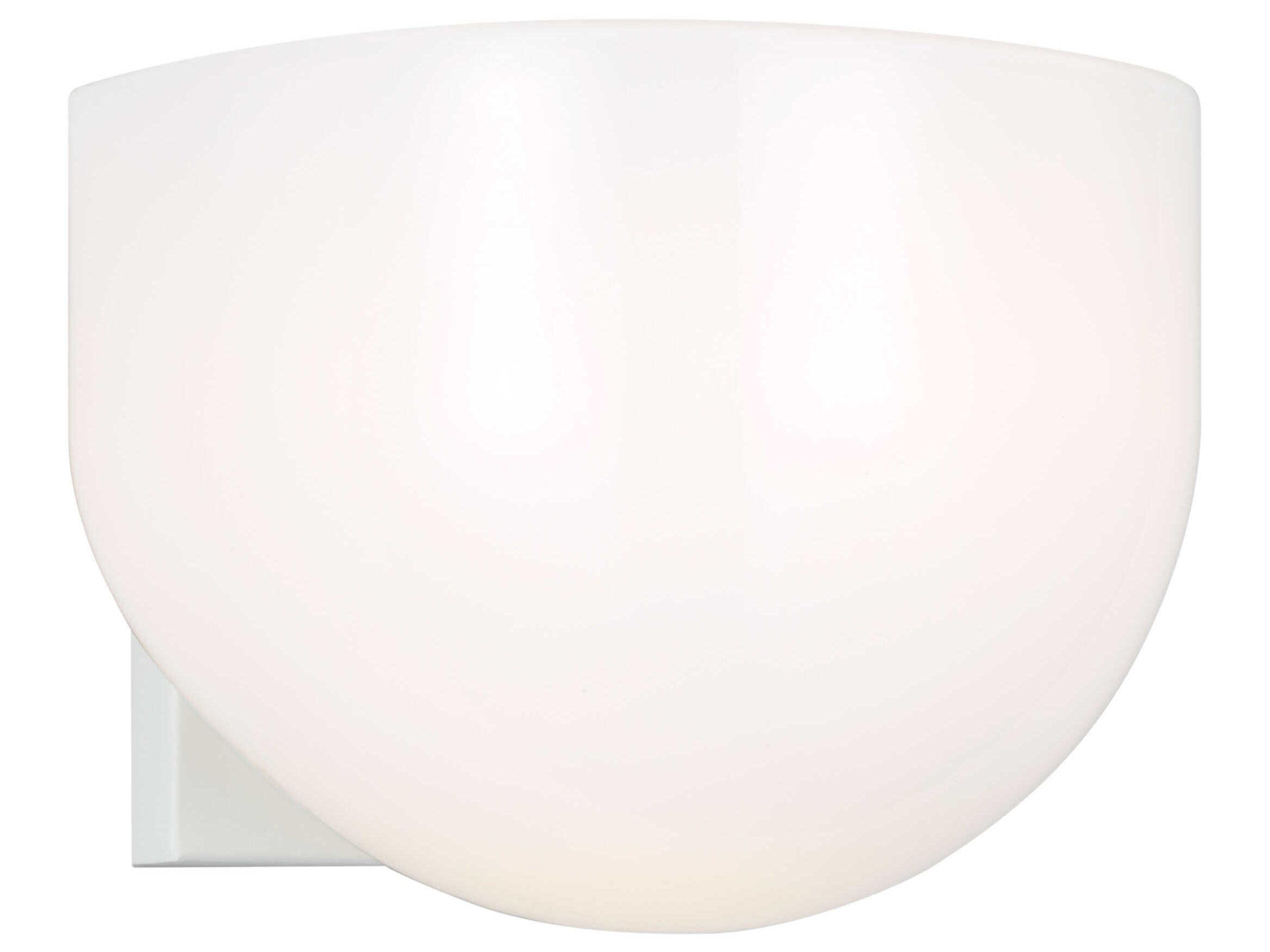 Cheverny 1 Light Wall Sconce Matte White Milk Glass