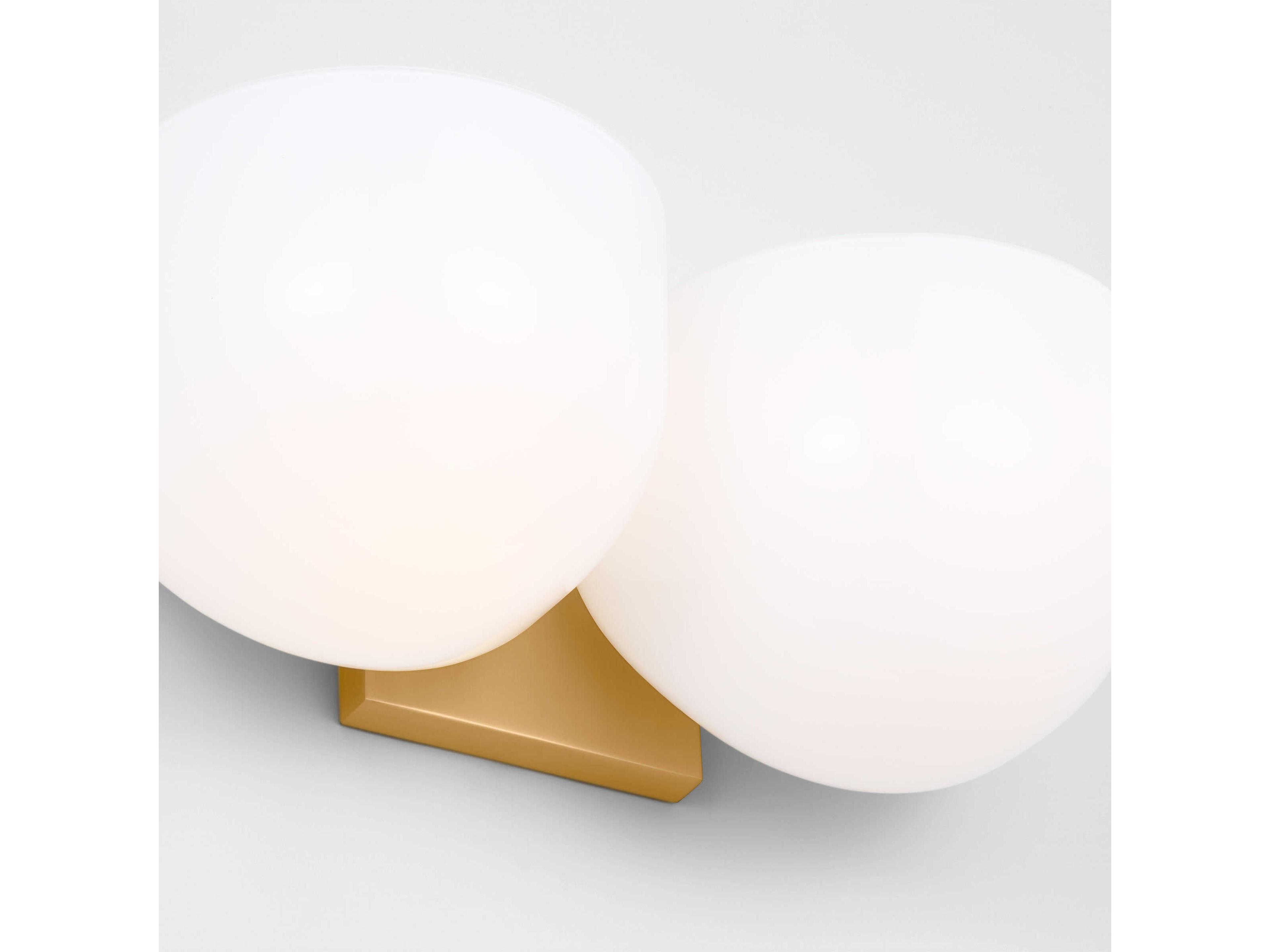 Visual Comfort Studio Cheverny 2-Light Burnished Brass Vanity Light